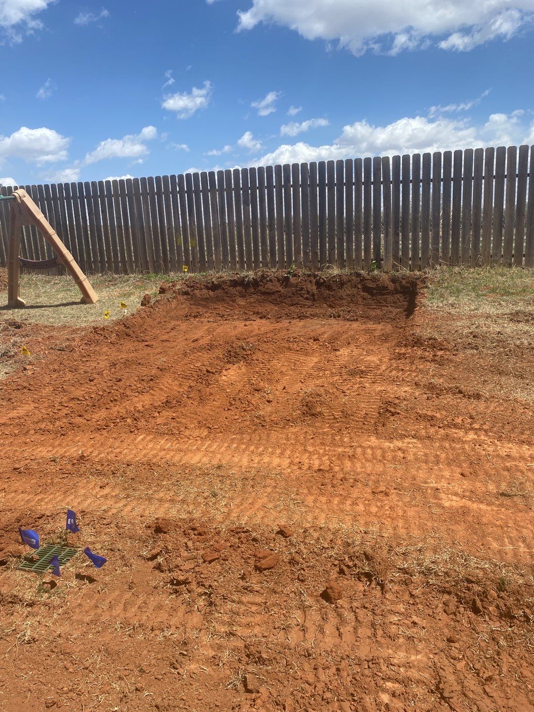 Retaining wall / Playground by Clays Services Inc