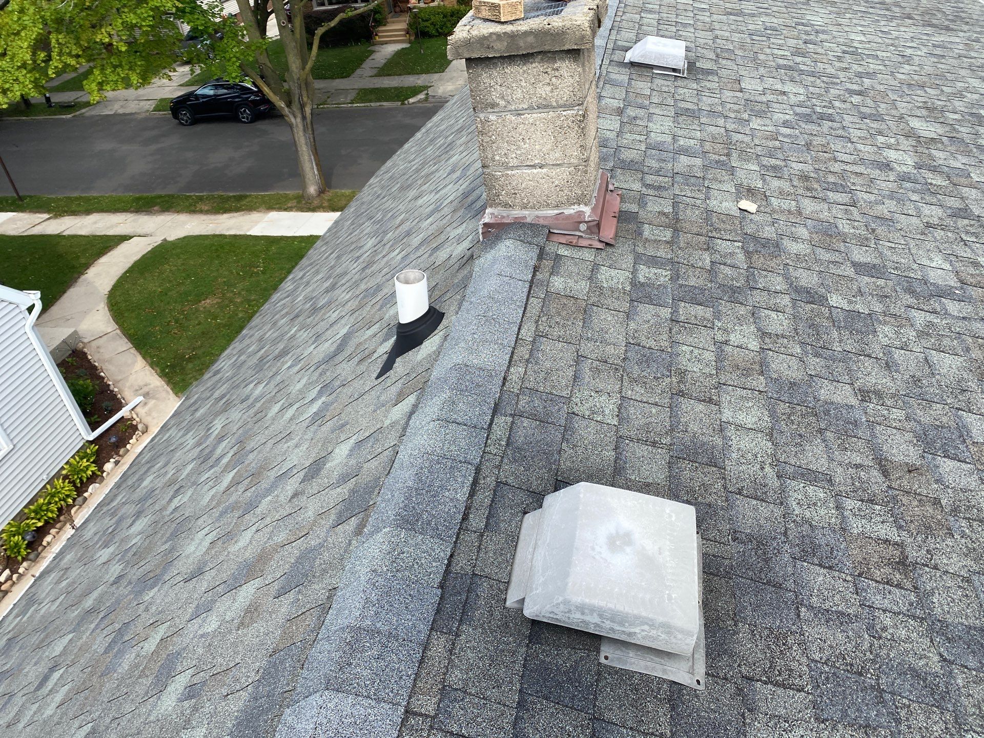 Roof Repair After Chimney Removal by Gellings Roofing & Siding