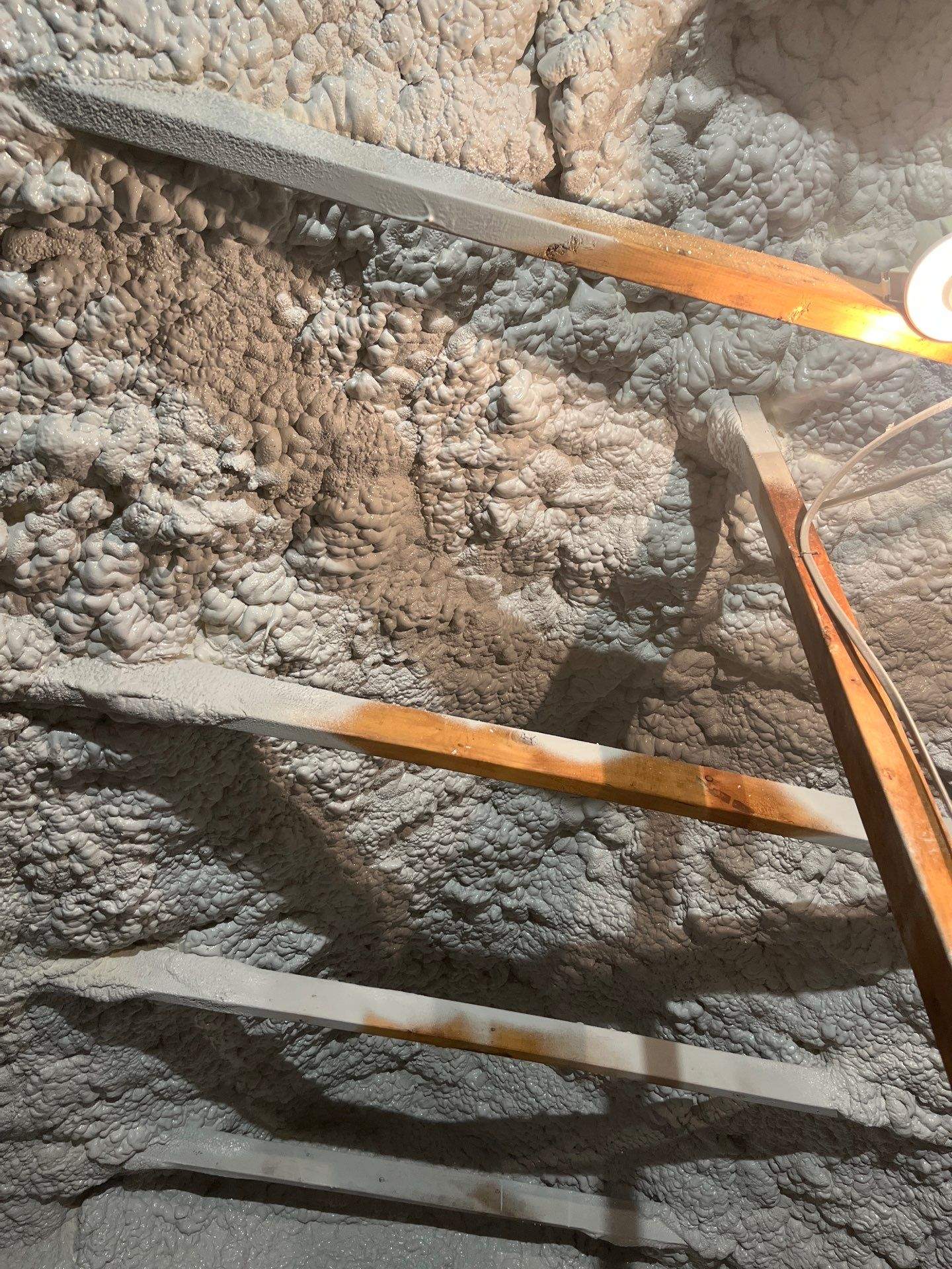 Attic Insulation using open cell spray foam by NYS Foam & Energy