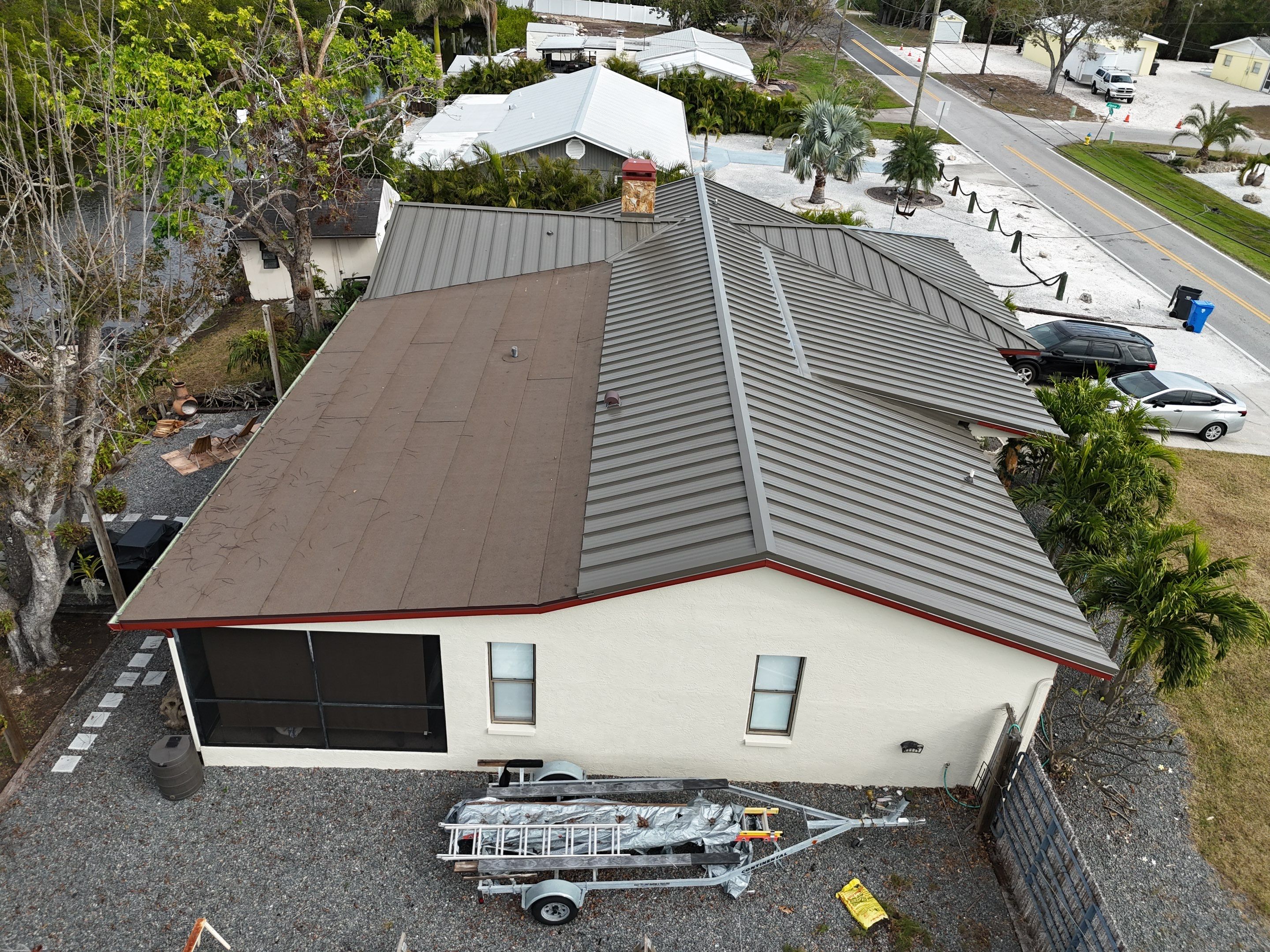 Roof replacement in Ruskin FL. by Steadfast Roofing 