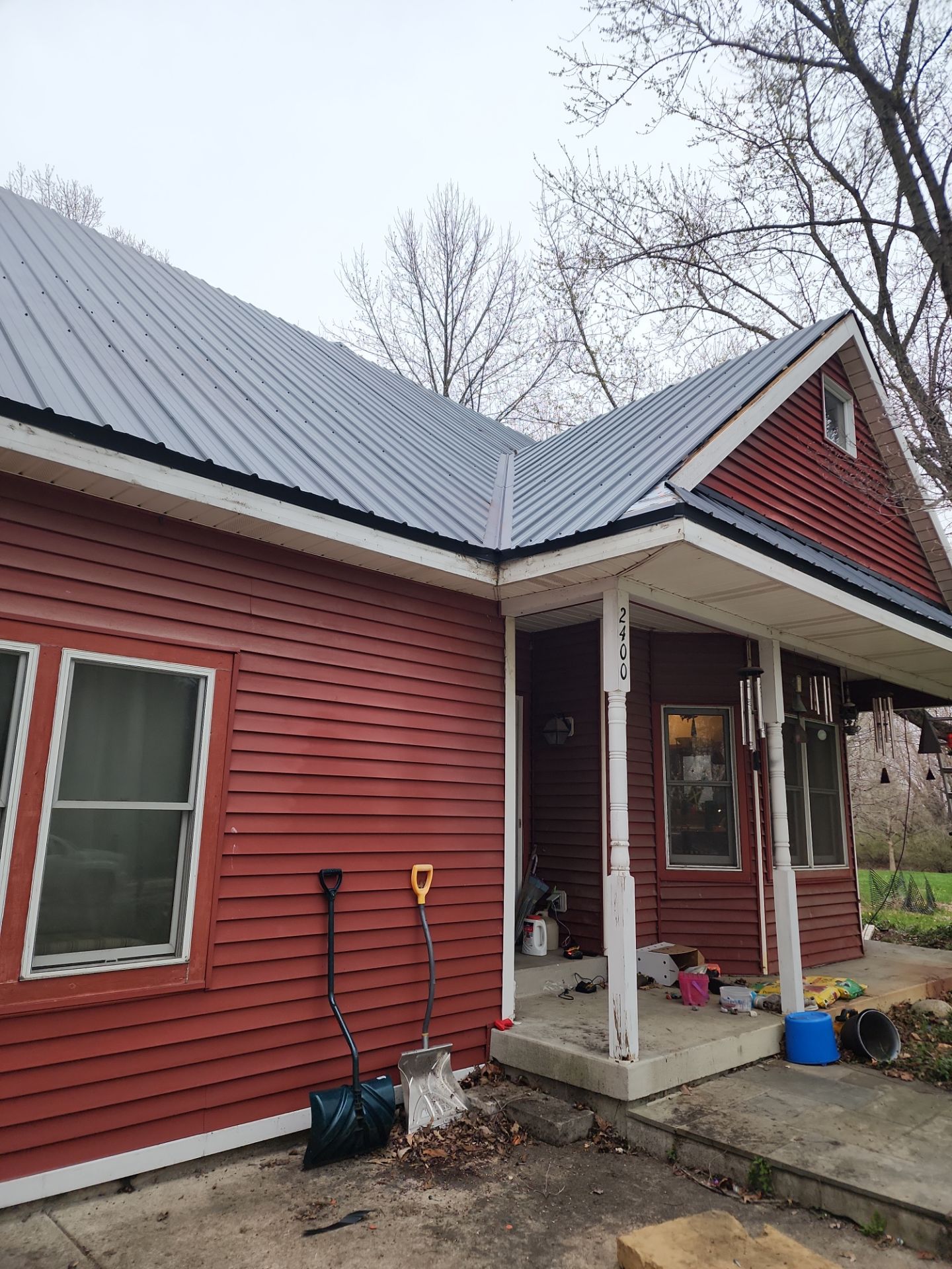 Exposed Fastener Metal Roof Replacement in Noblesville, IN by 4Ever Metal Roofing