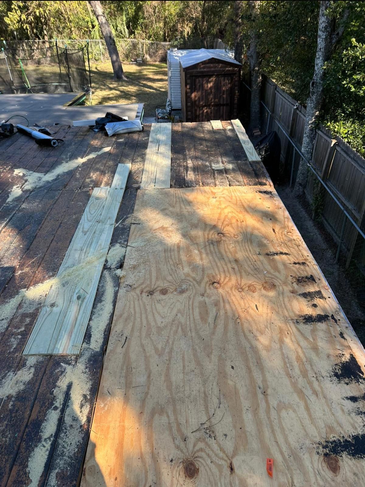 Flat Roof Renovation Due to Water Accumulation by urban green energy llc