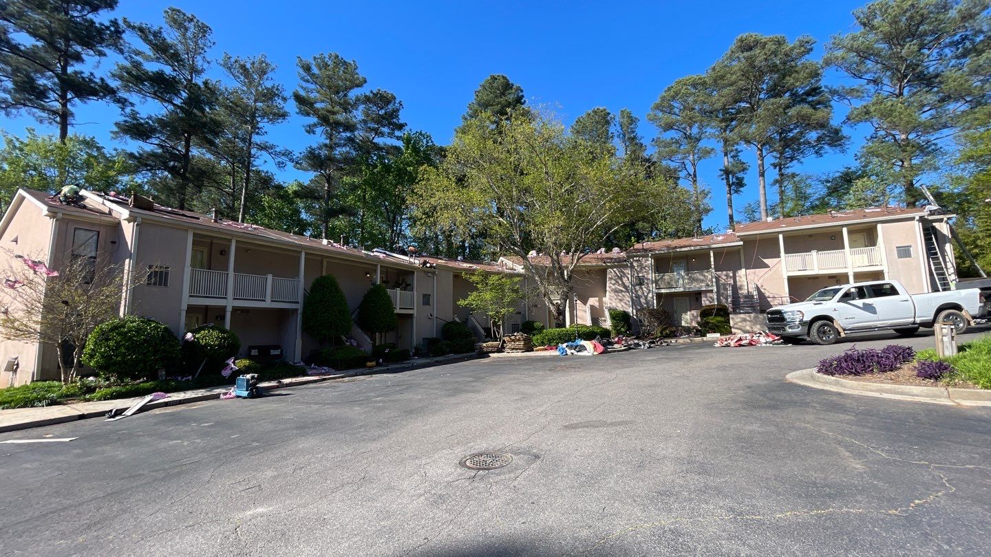 Commercial Roofing Installation using Owens Corning Autumn Brown by Inspector Roofing and Restoration