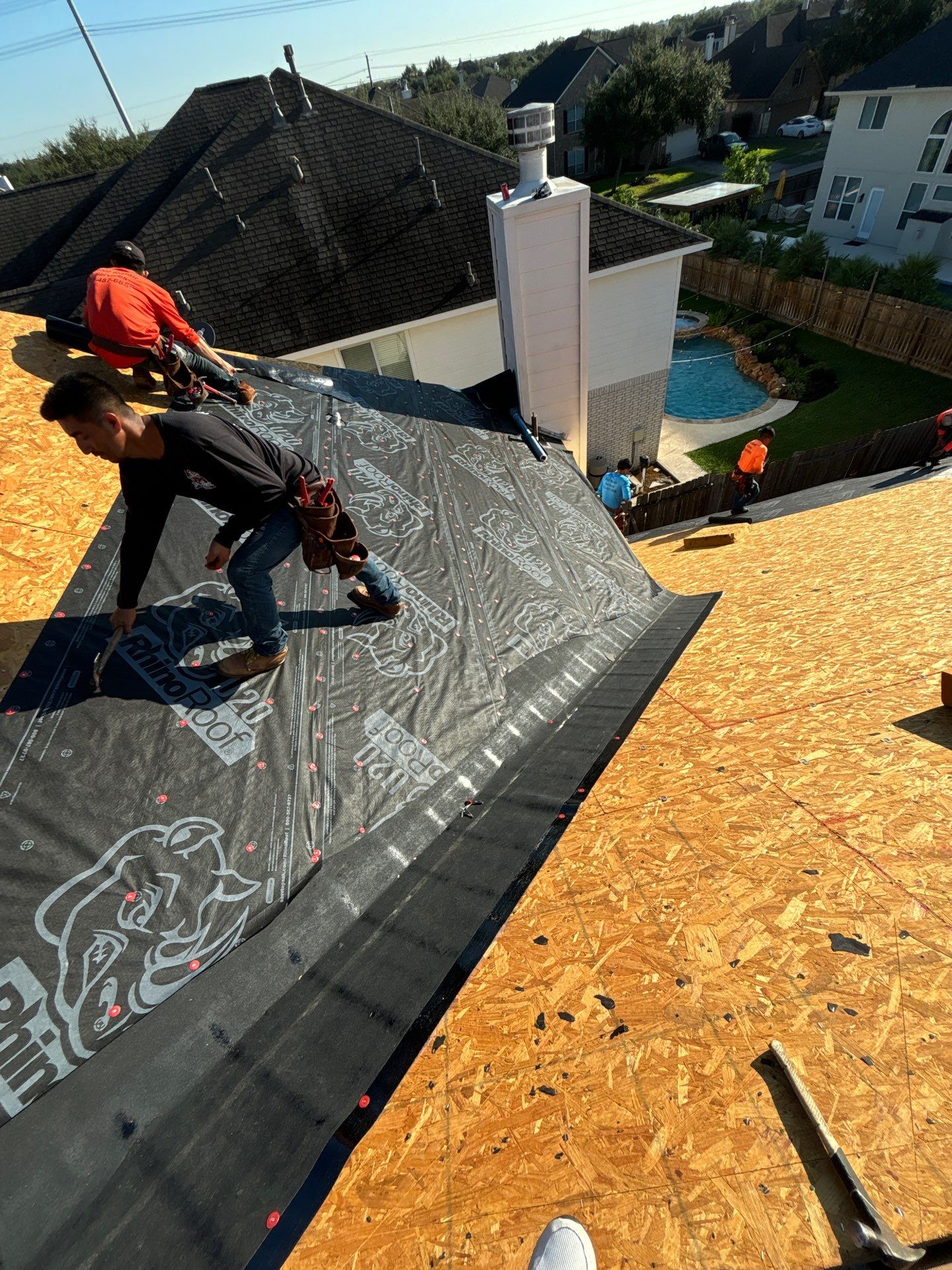 Residential Roofing Installation using Owen's Corning Duration (Lifetime) Shingles by Roof Repair Company