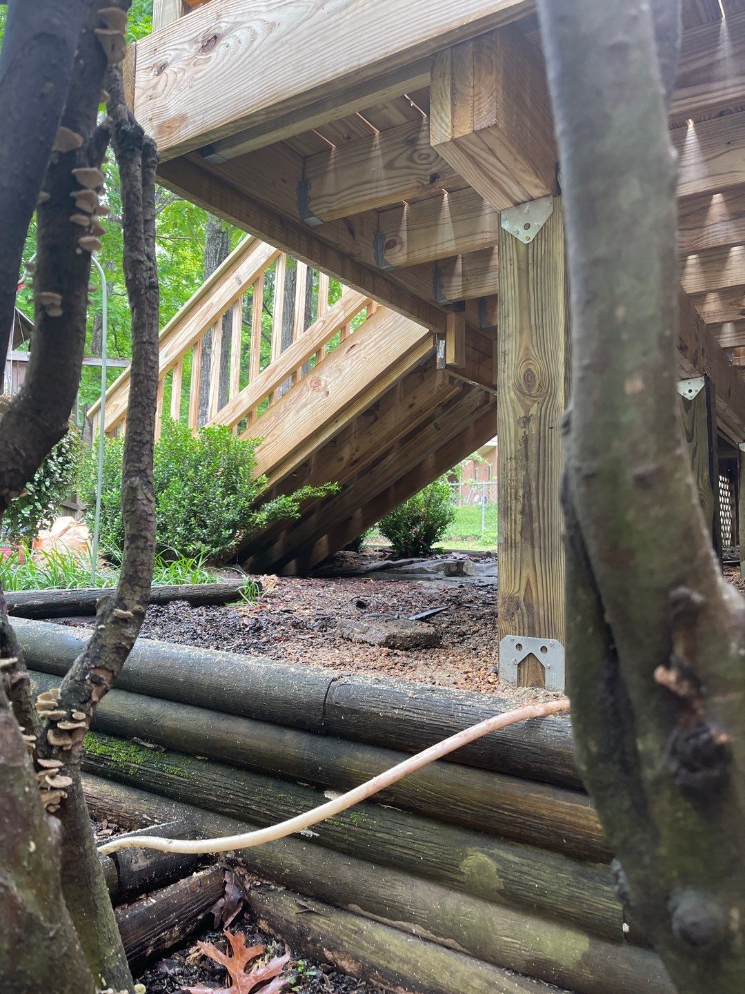 Oak Leaf Circle - Deck Installation  by Pillar and Pine