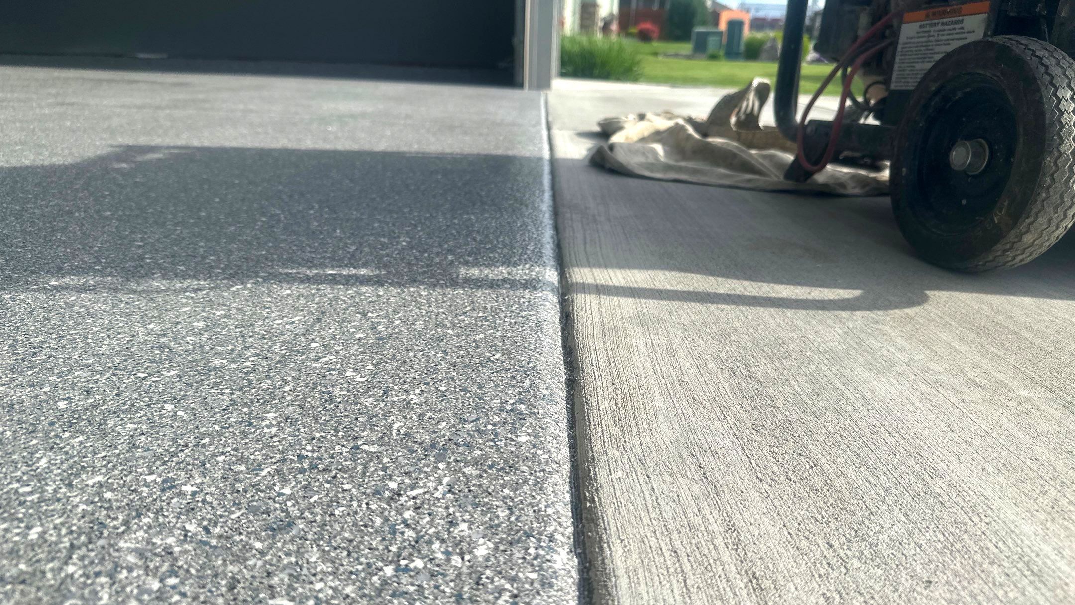 Garage Transformation using Canfield Hybrid  by Croc Coatings, LLC