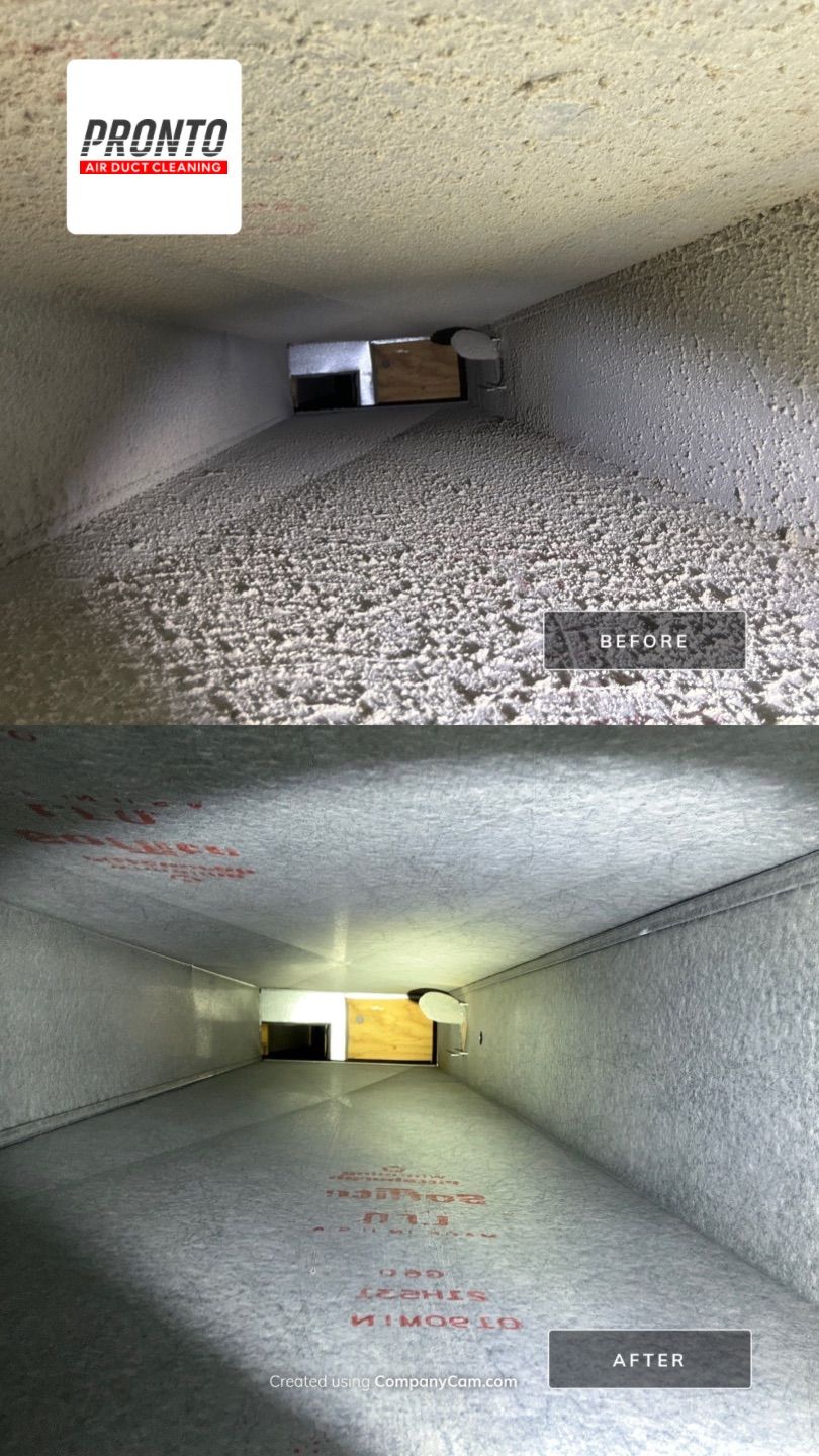 Air duct cleaning using Hypervac by Pronto Air Duct Cleaning