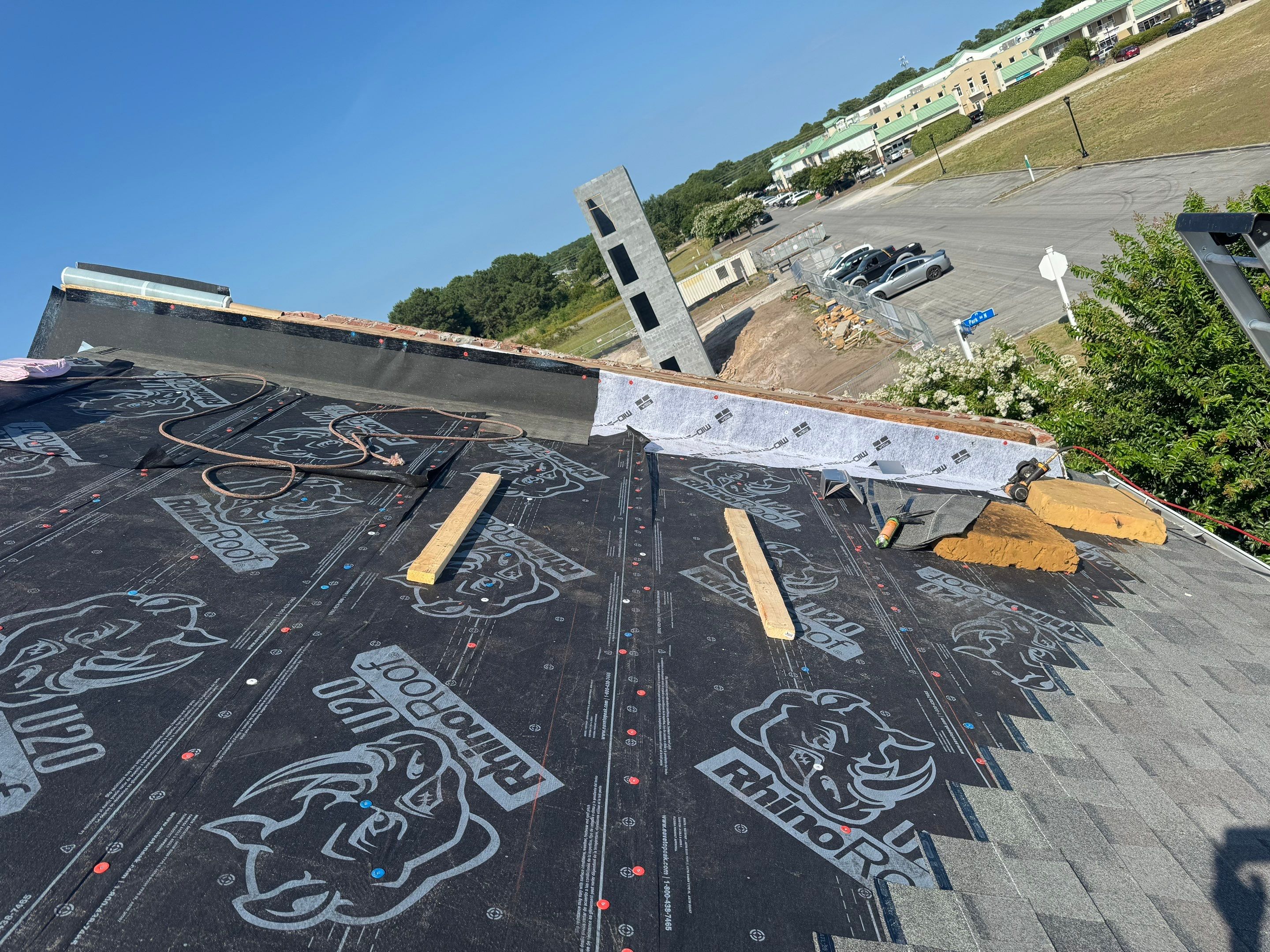 Townhome Roof Repair and Decking Work in Sunset Beach, NC by RGR Construction and Roofing, LLC
