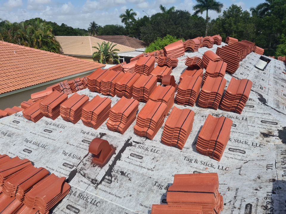 Residential Roofing Installation using Eagle Roofing Tile by BLUES BROTHERS ROOFING