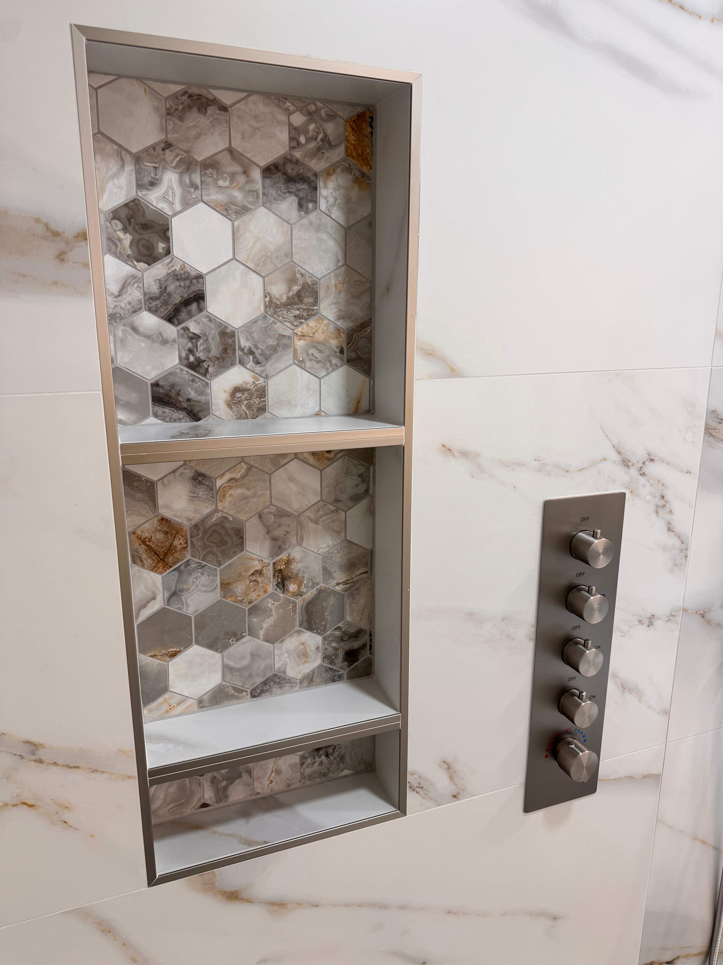 Master bathroom renovation by Prudencio