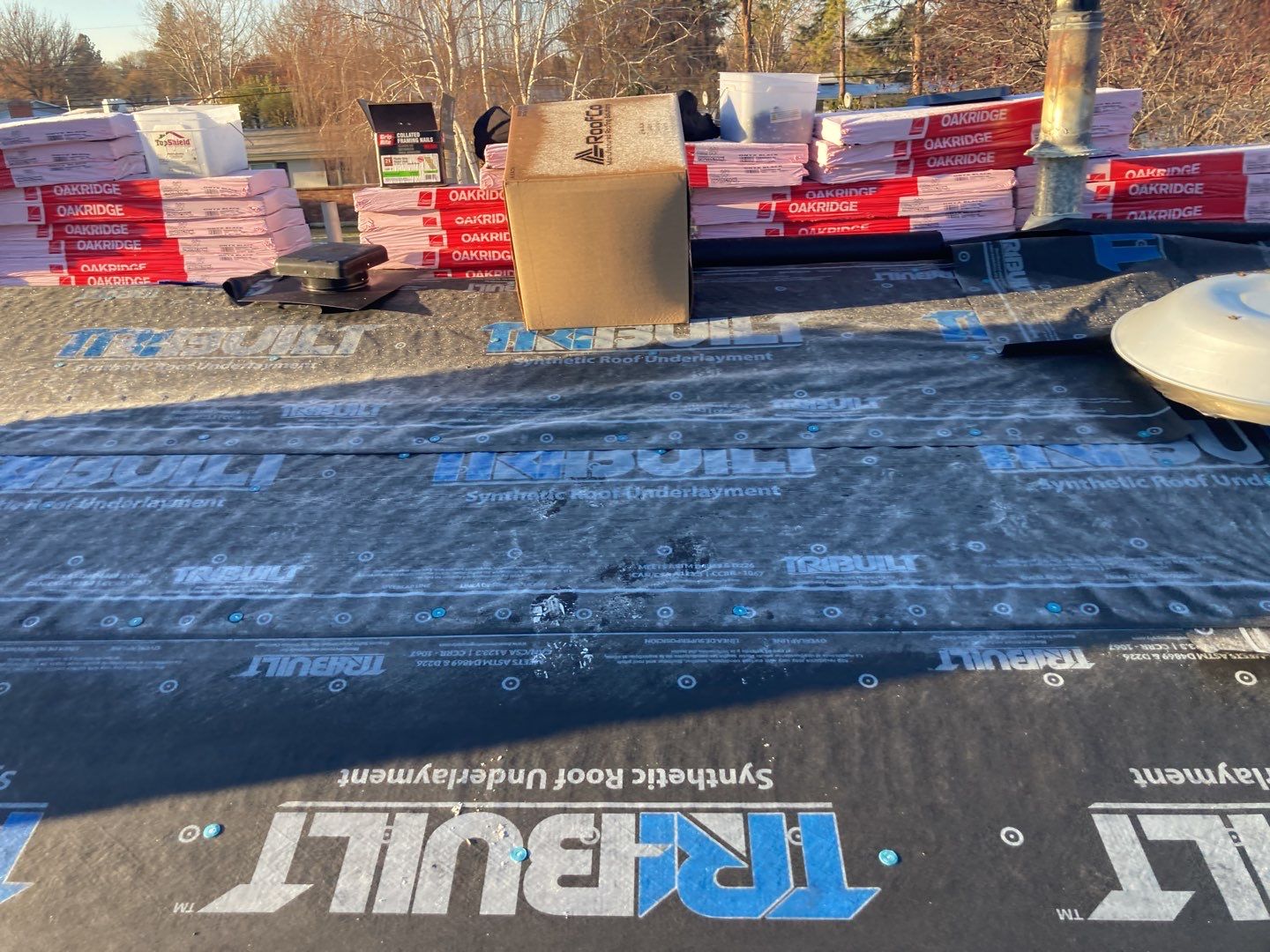 Meridian Single Level Residential Roofing Installation by ID Roofing LLC