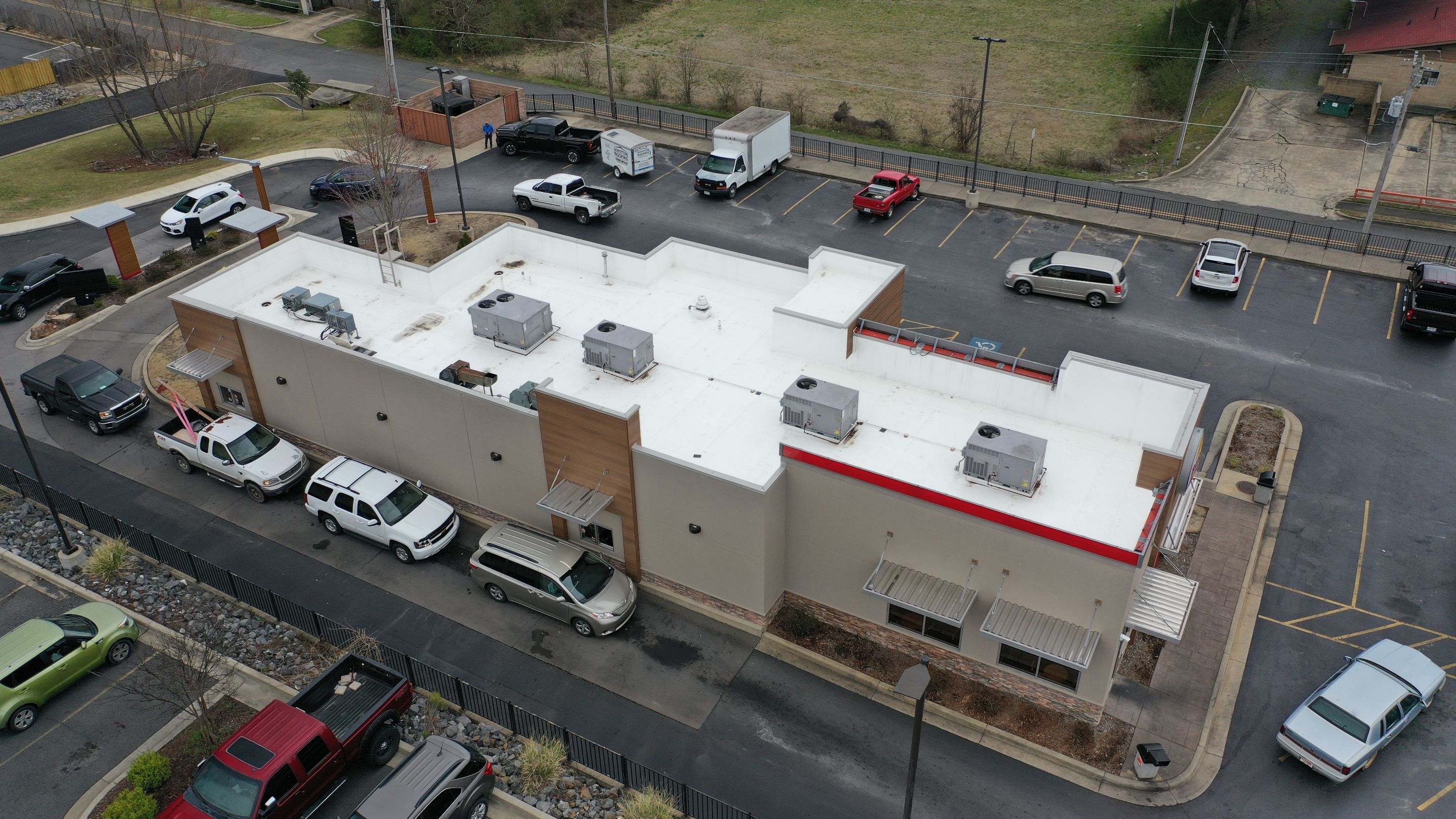 Commercial Roofing Installation using 50 mil PVC by Hostetler Roofing