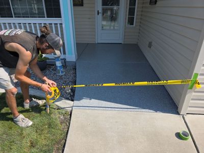 Patio Transformation using Turquoise Hybrid