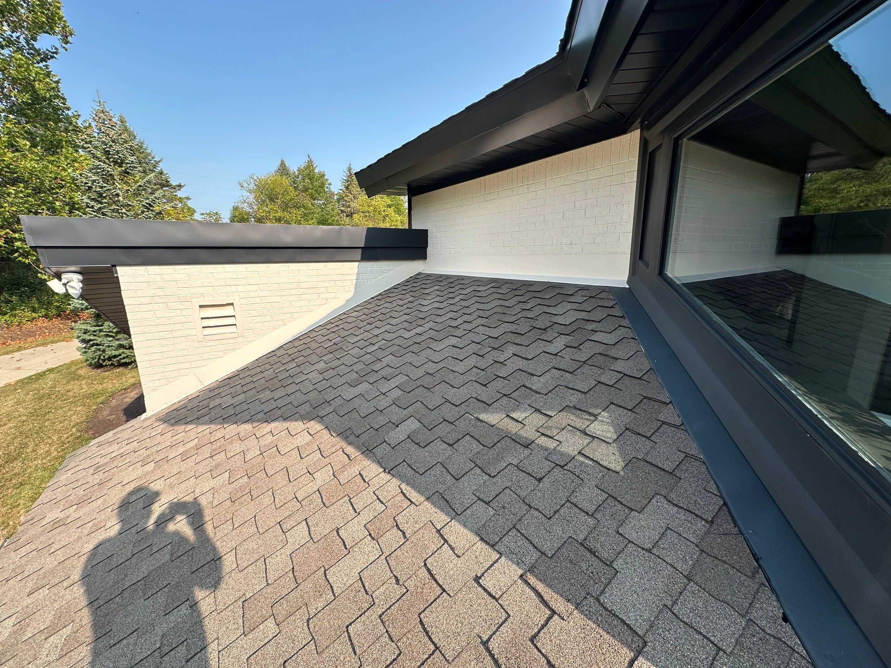 Black Frost Metal Shake Roof & Modern Exterior Renovation – Fort Wayne, IN by 4Ever Metal Roofing