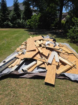 Job site clean up in Waxhaw