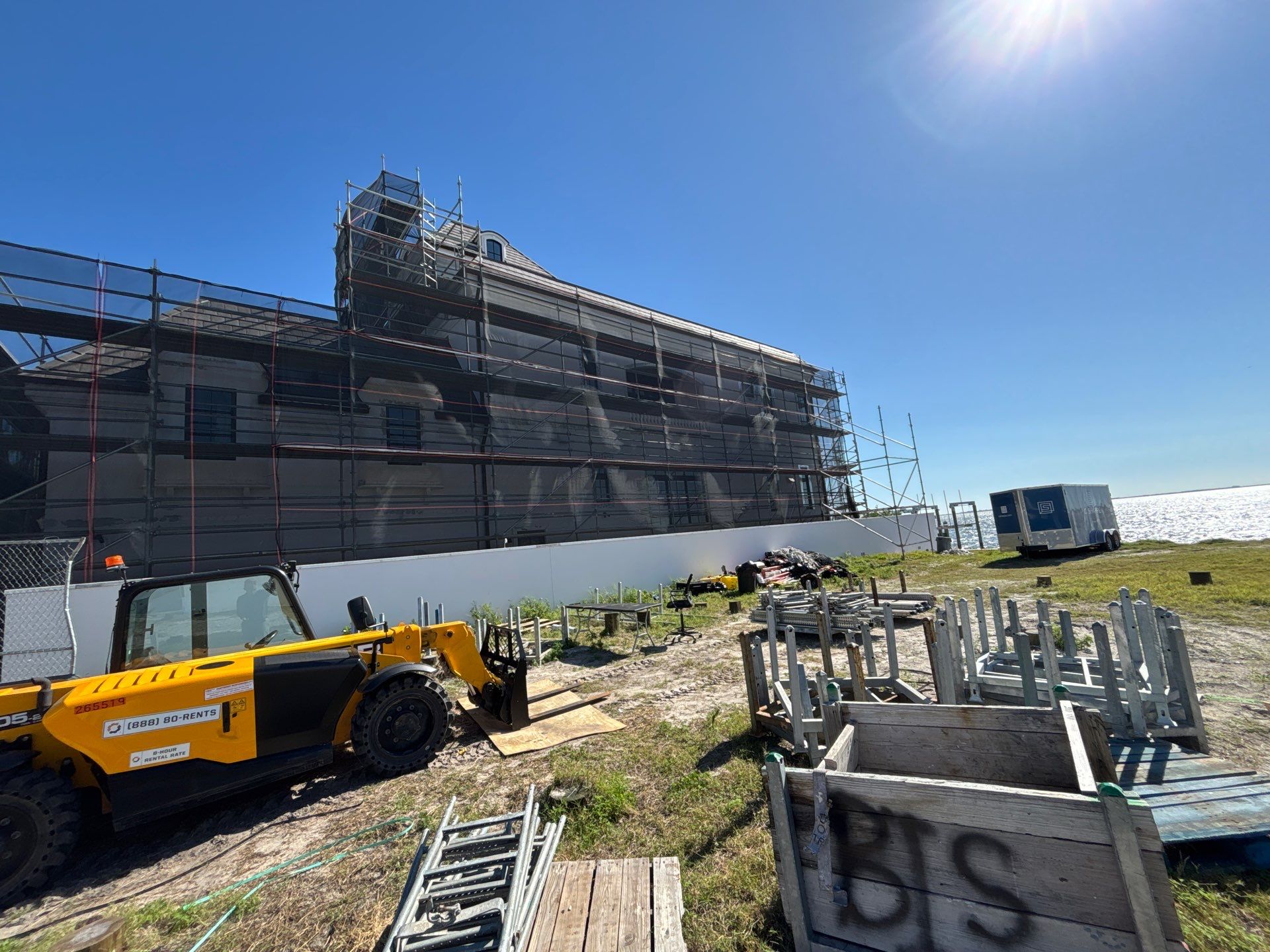 Gutter Installation using Half Round Seamless Gutters in Tampa FL by Gutter Professors