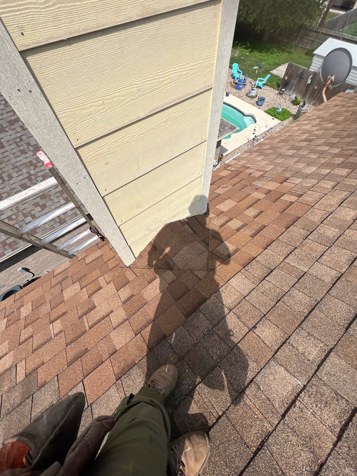 Chimney looks good but its BAD! by Bayfront Roofing and Construction