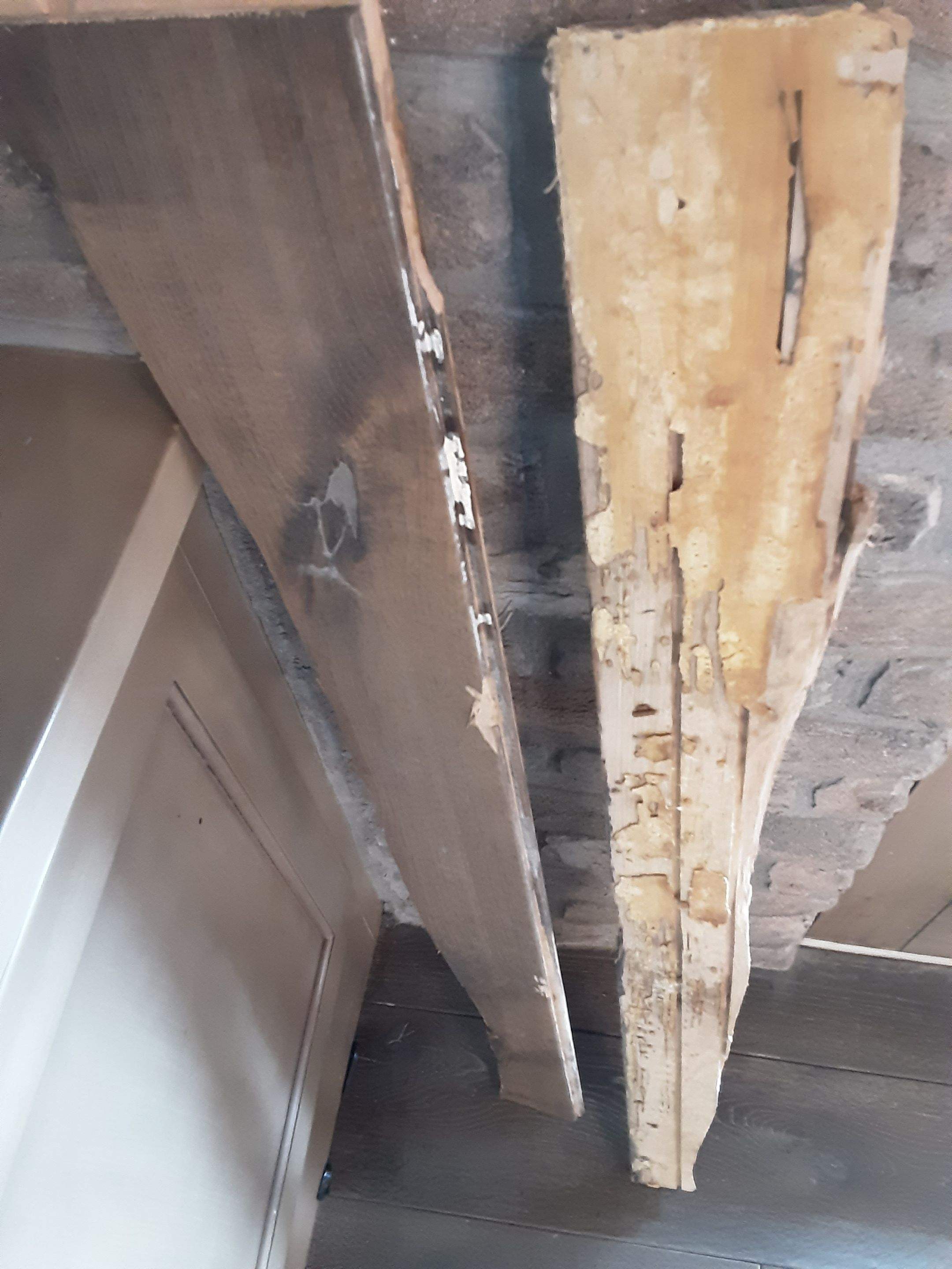 Interior water damage inspection by ASAP Roofing & Exteriors