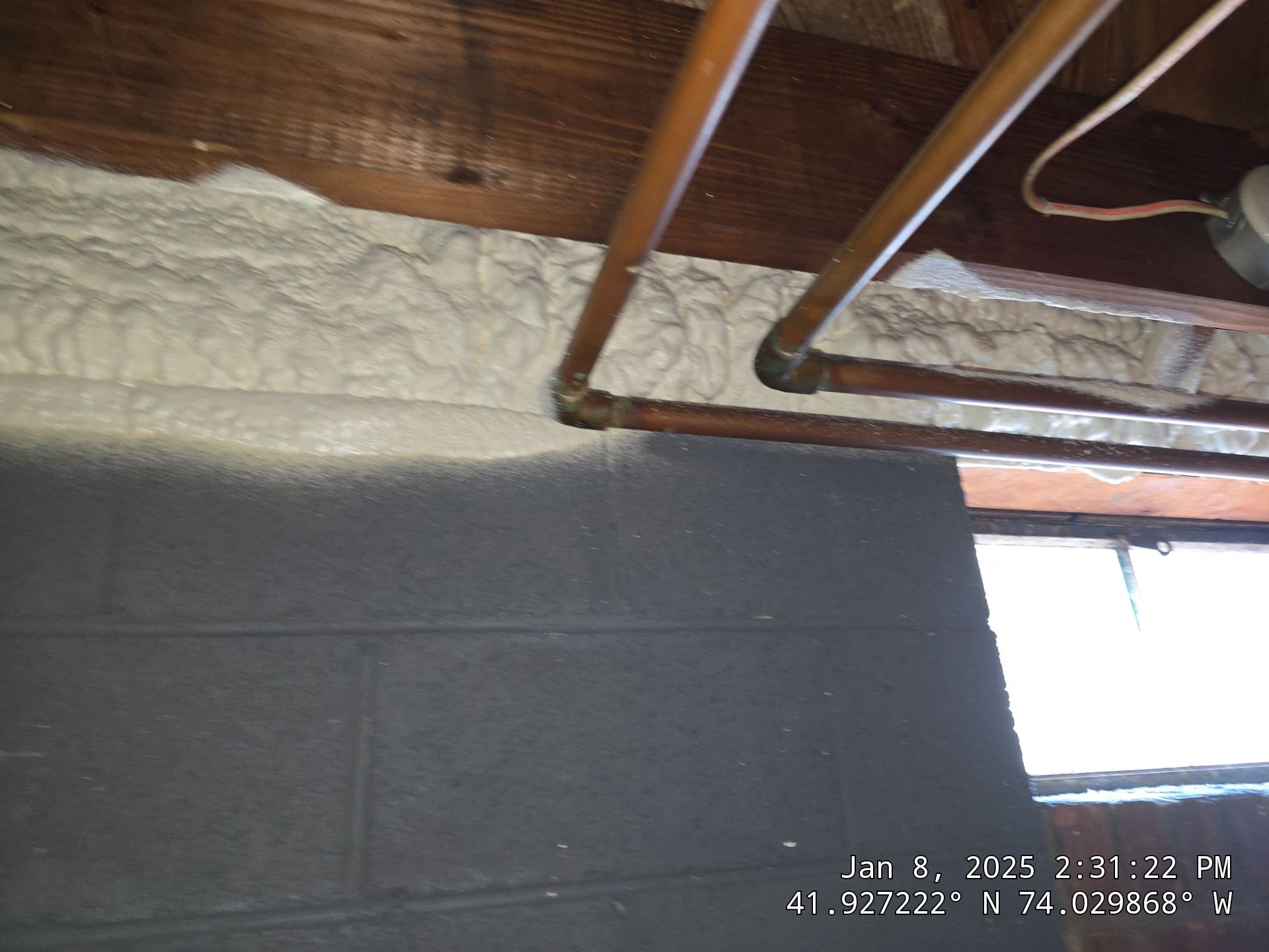 Attic Insulation using Closed Cell Spray Foam by NYS Foam & Energy