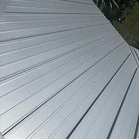 .032 Aluminum 1.5" Mechanical Seam Silver Metallic by Total Roofing System The Metal Roof Experts