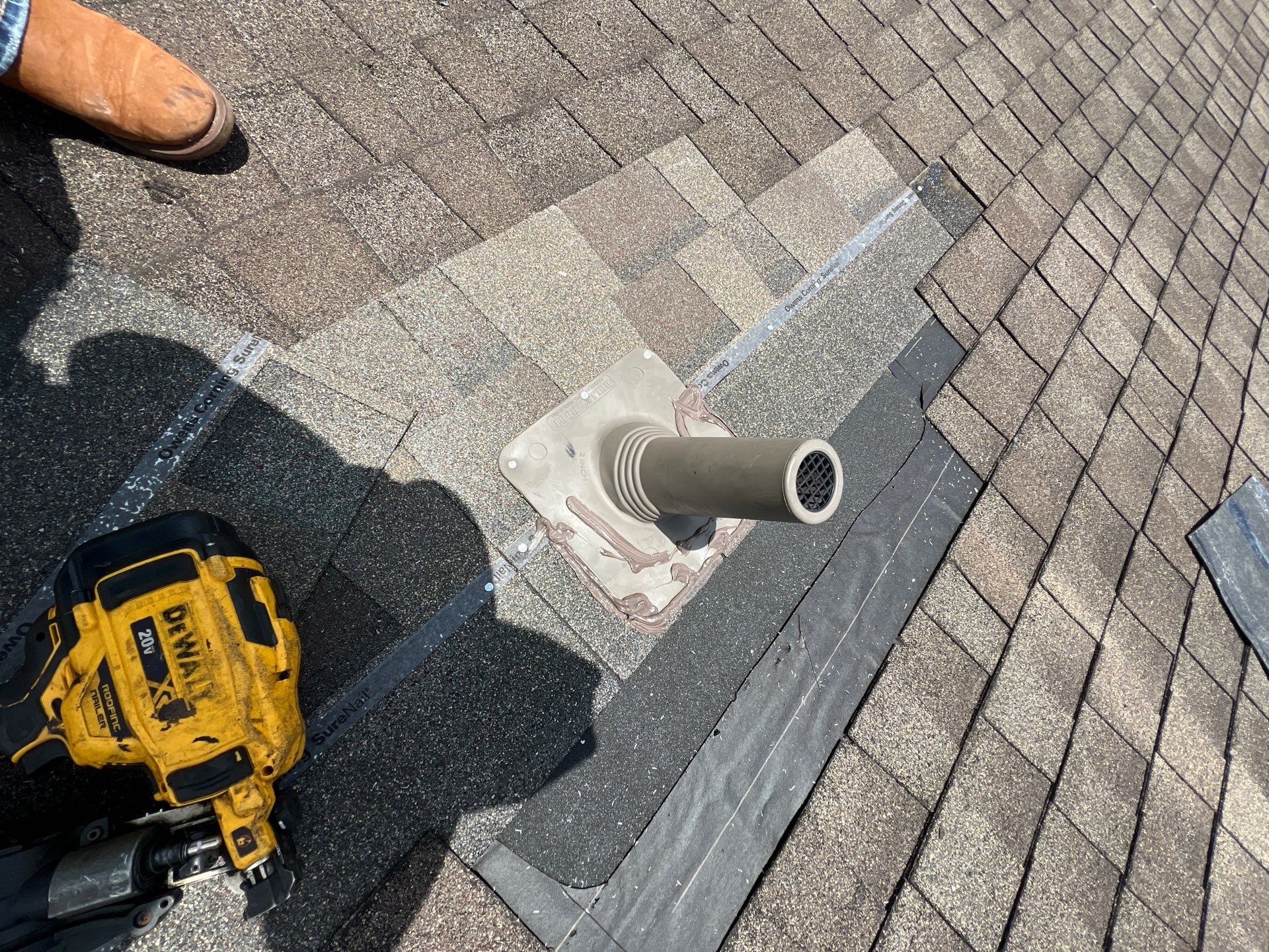 Hail Damage using Owen's Corning Duration (Lifetime) Shingles by Roof Repair Company