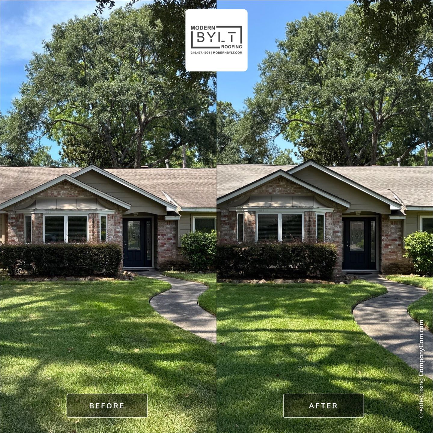 Kingwood Roof Installation using Atlas Pinnacle Pristine by Modern BYLT Roofing & Construction