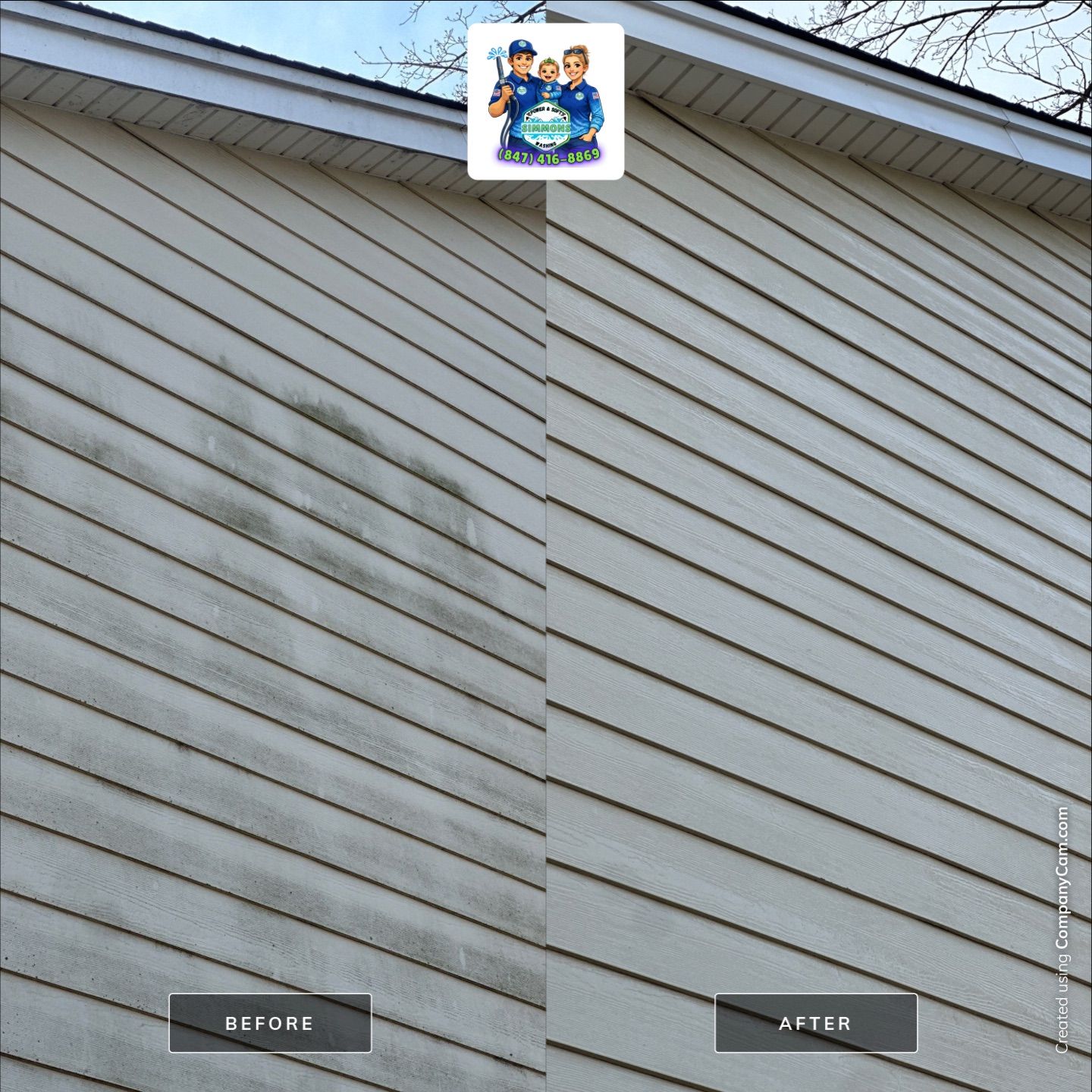 Project in Glenview by Simmons Power & Soft Washing