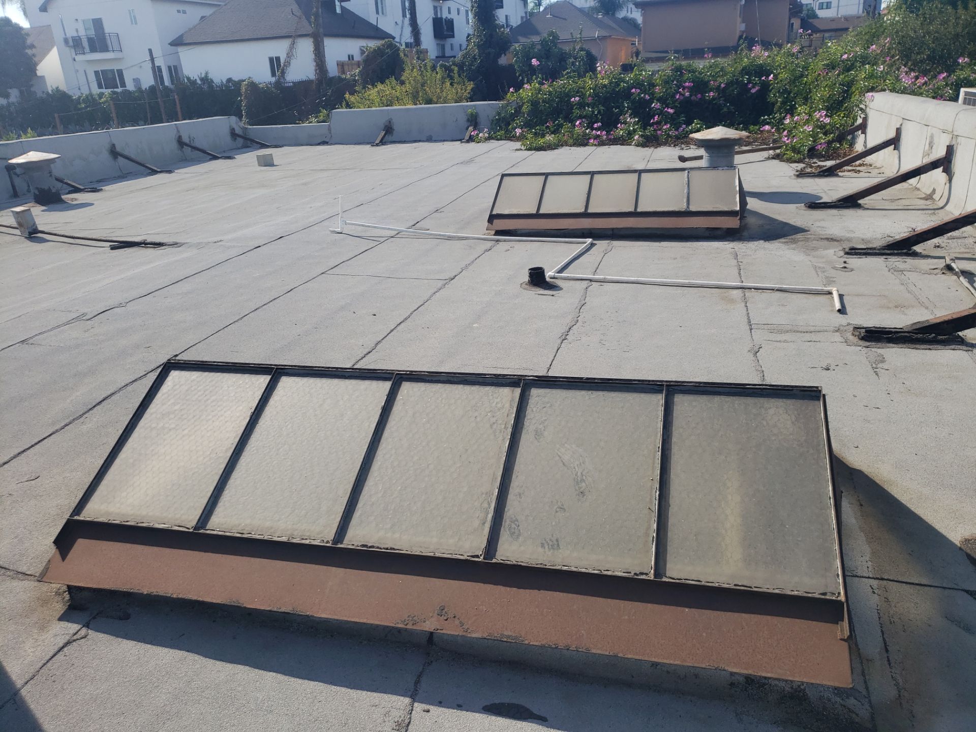 Commercial Roofing Installation using ASC Silicone Membrane by Hull Brothers Roofing