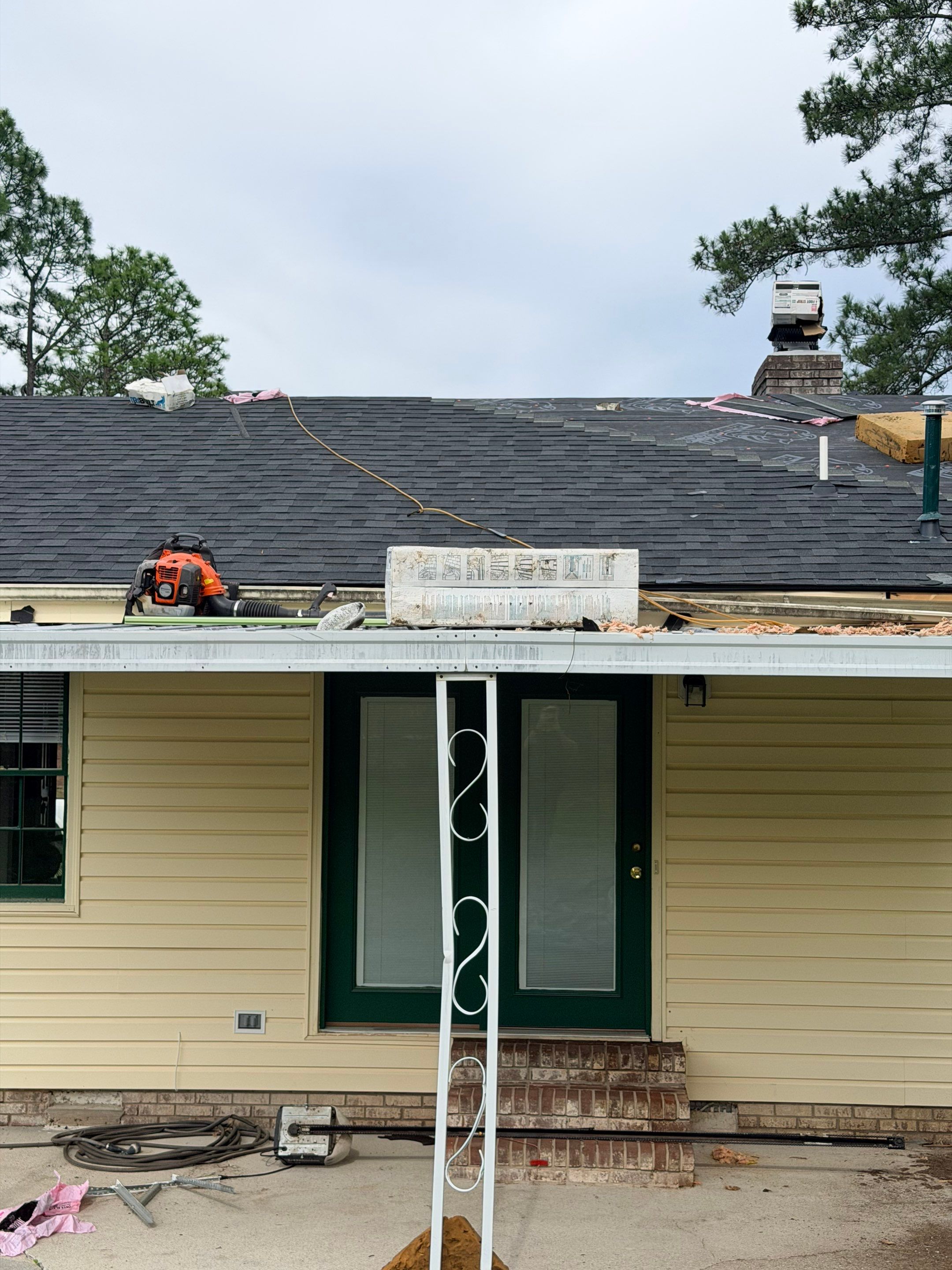 Roof Trusses Replaced- New Roof Installation by Karcher Roofing & Construction
