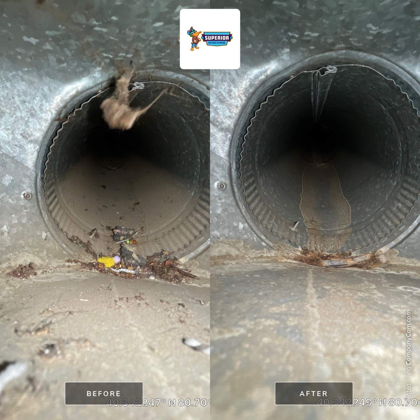 Air Duct Cleaning With a Vacuum Truck in Wintersville, OH by Superior Air Duct Cleaning