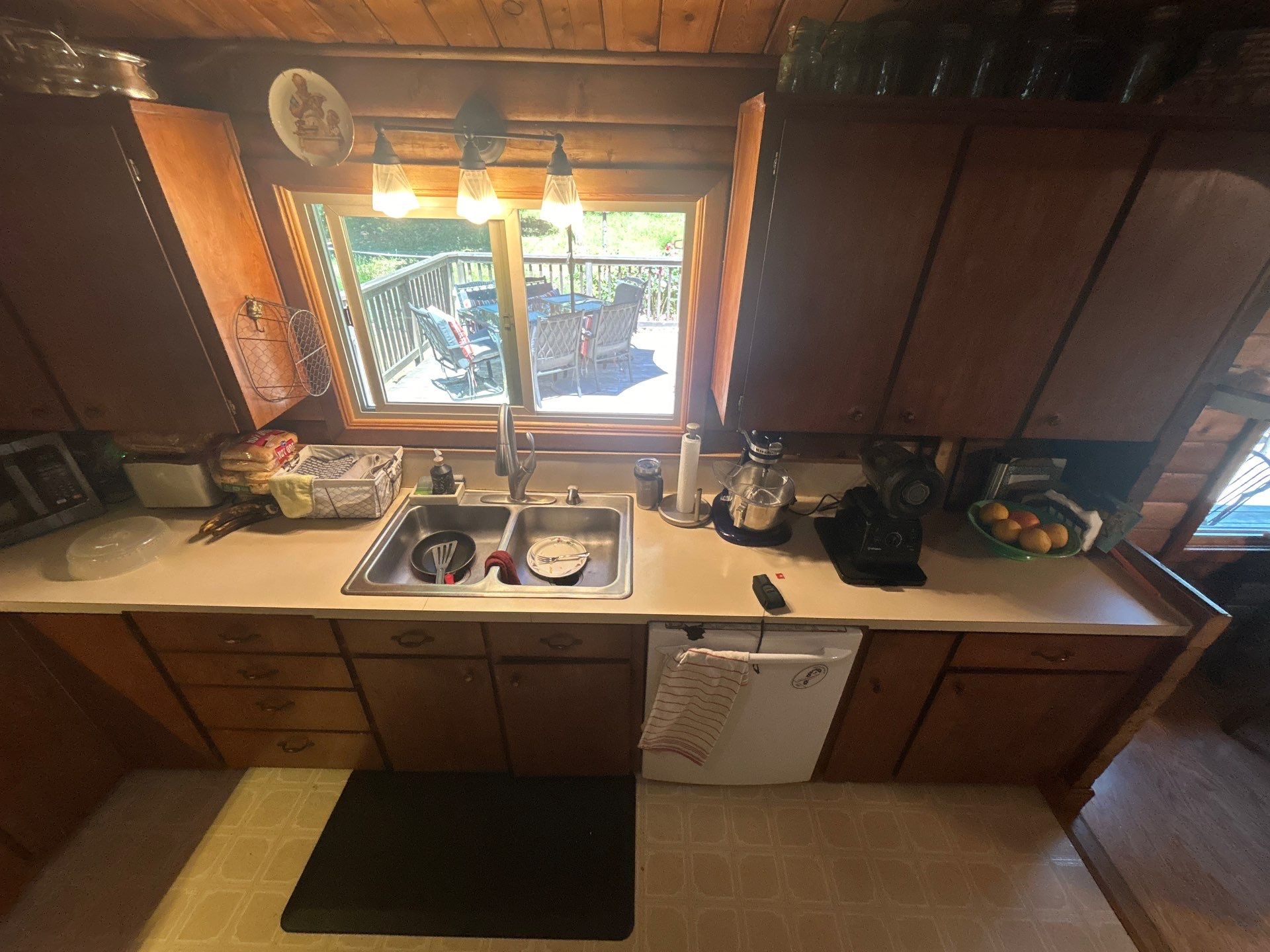 Kitchen Transformation in Newberg Log Cabin by Pinnacle Contractors