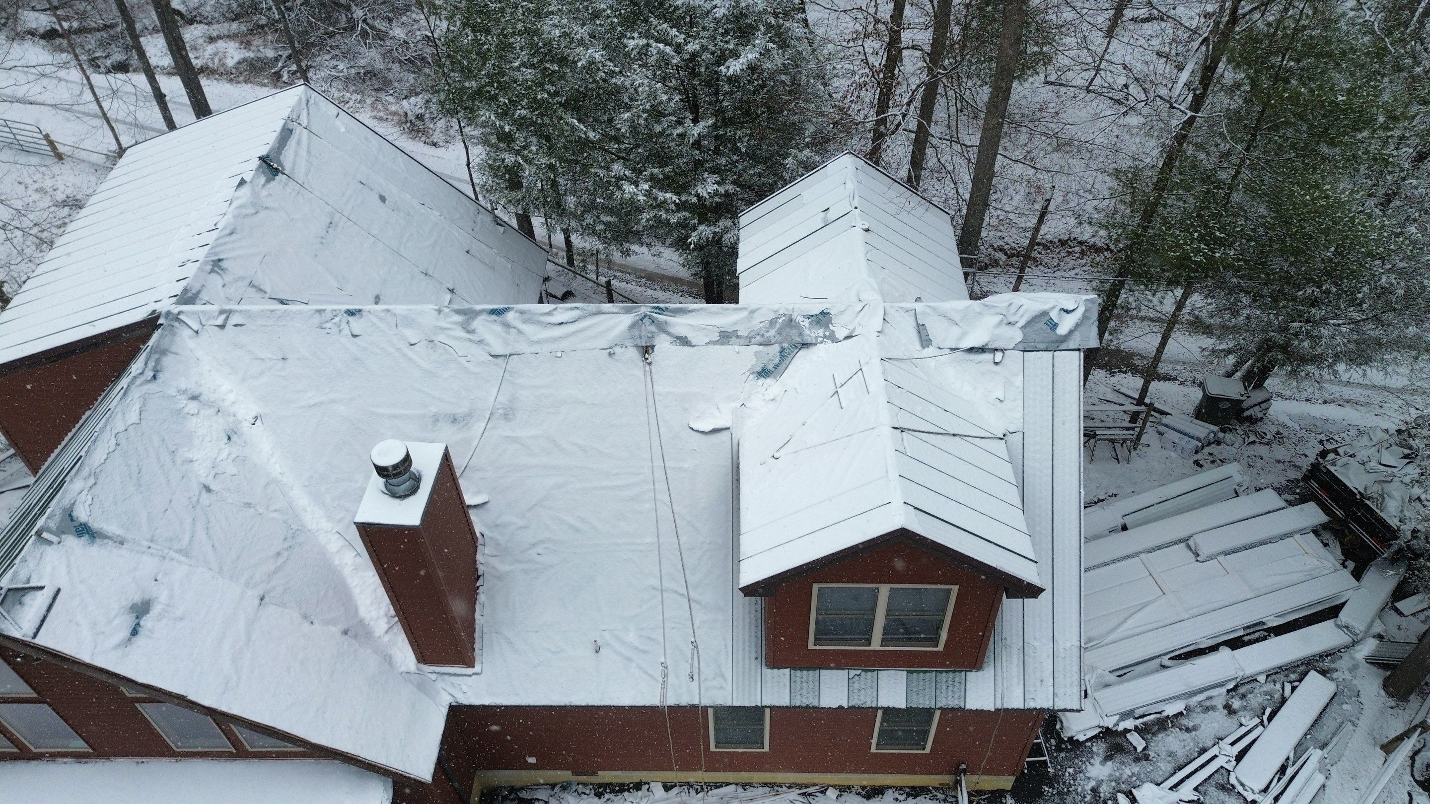Residential Roofing Installation using Standing Seam Metal - 4766 by Rainstoppers Roofing