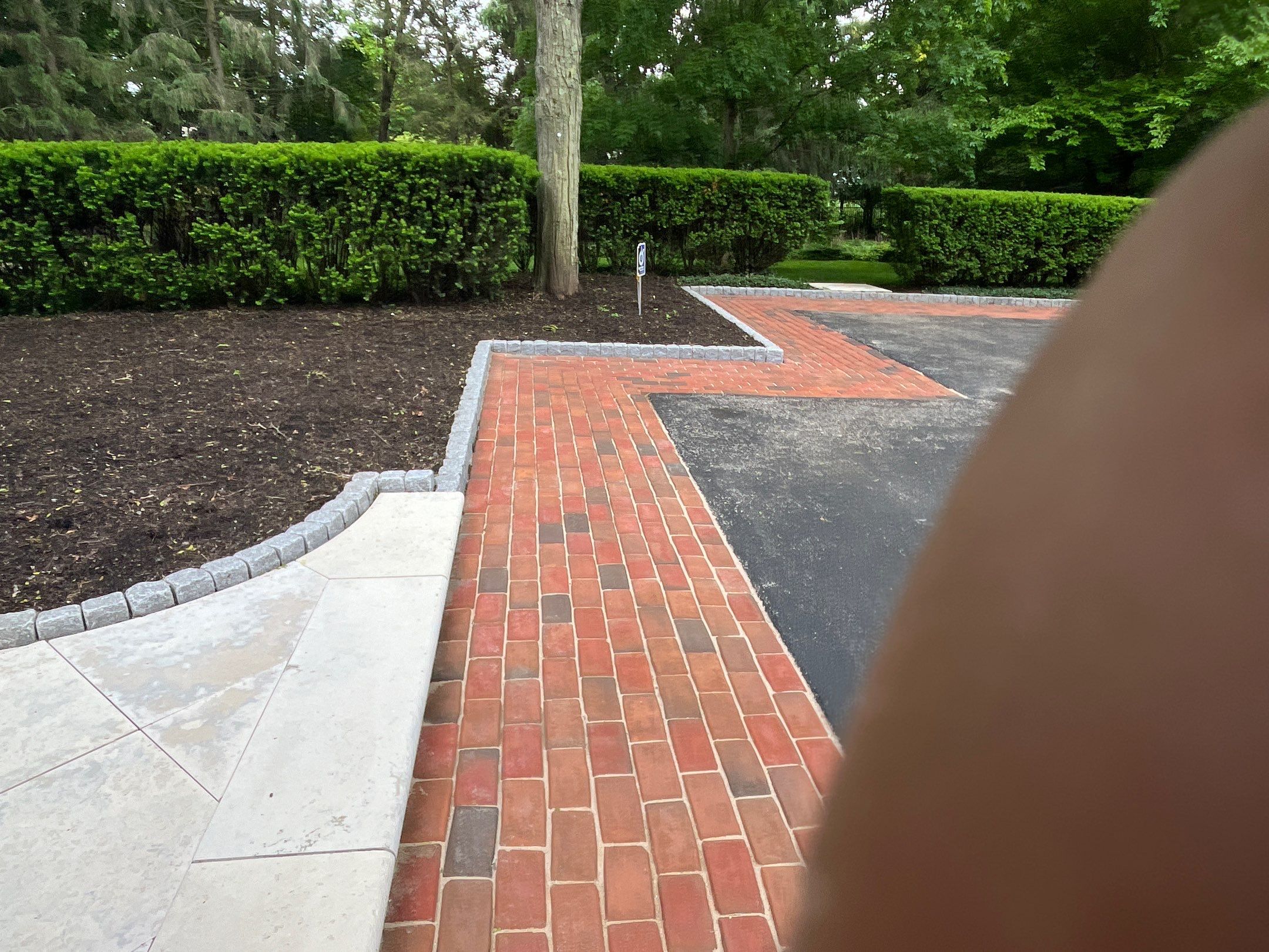 Brick paver clean, sand and seal.  using Algaecide, soft wash soap by Northern Power Washing LLC.