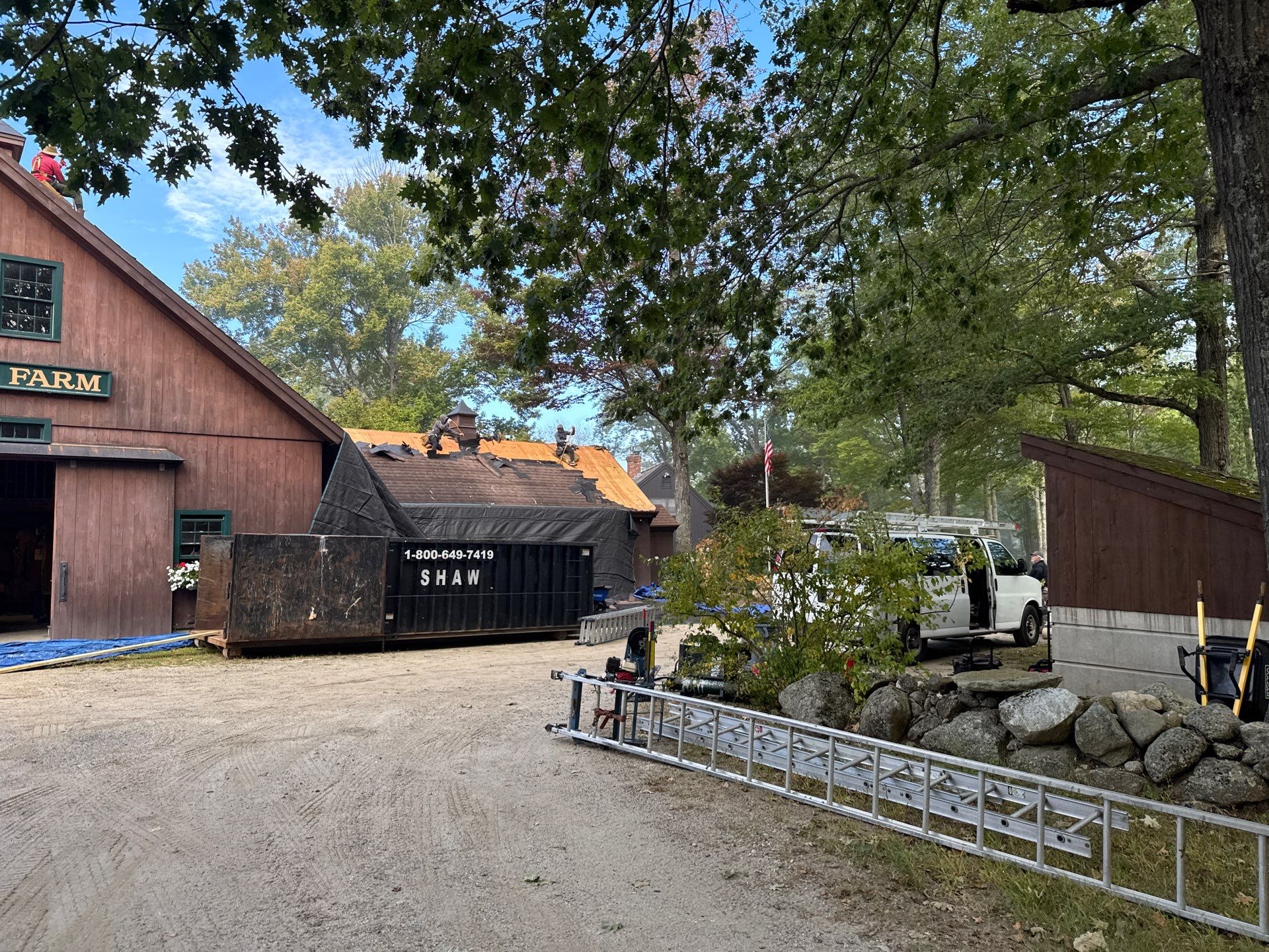 Garage & Barn Roof Replacement in Greenfield, NH | Owens Corning Shingles by Adam Vaillancourt Roofing LLC