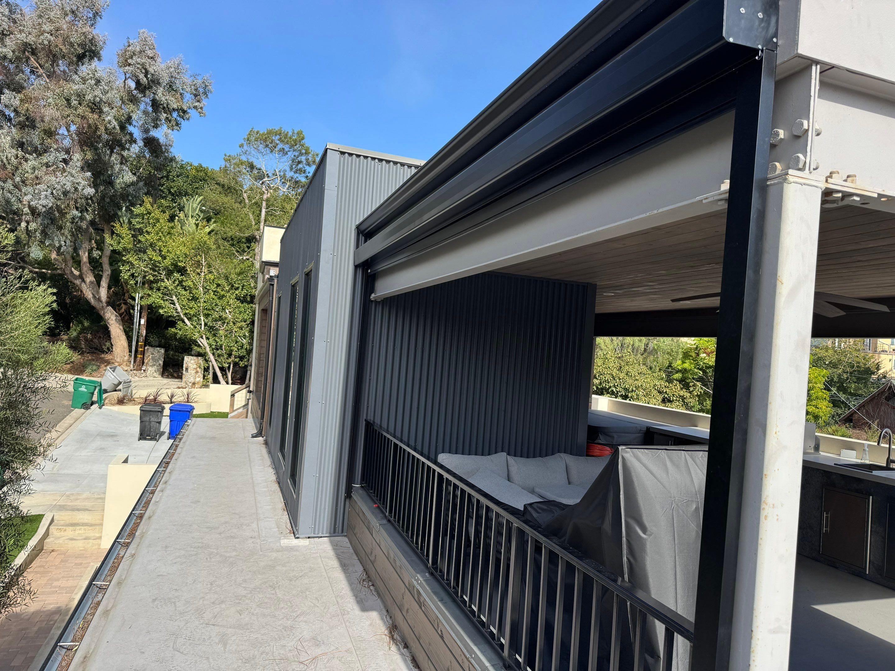 Custom Exterior Retractable Screen Installation in Point Loma by Q Blinds
