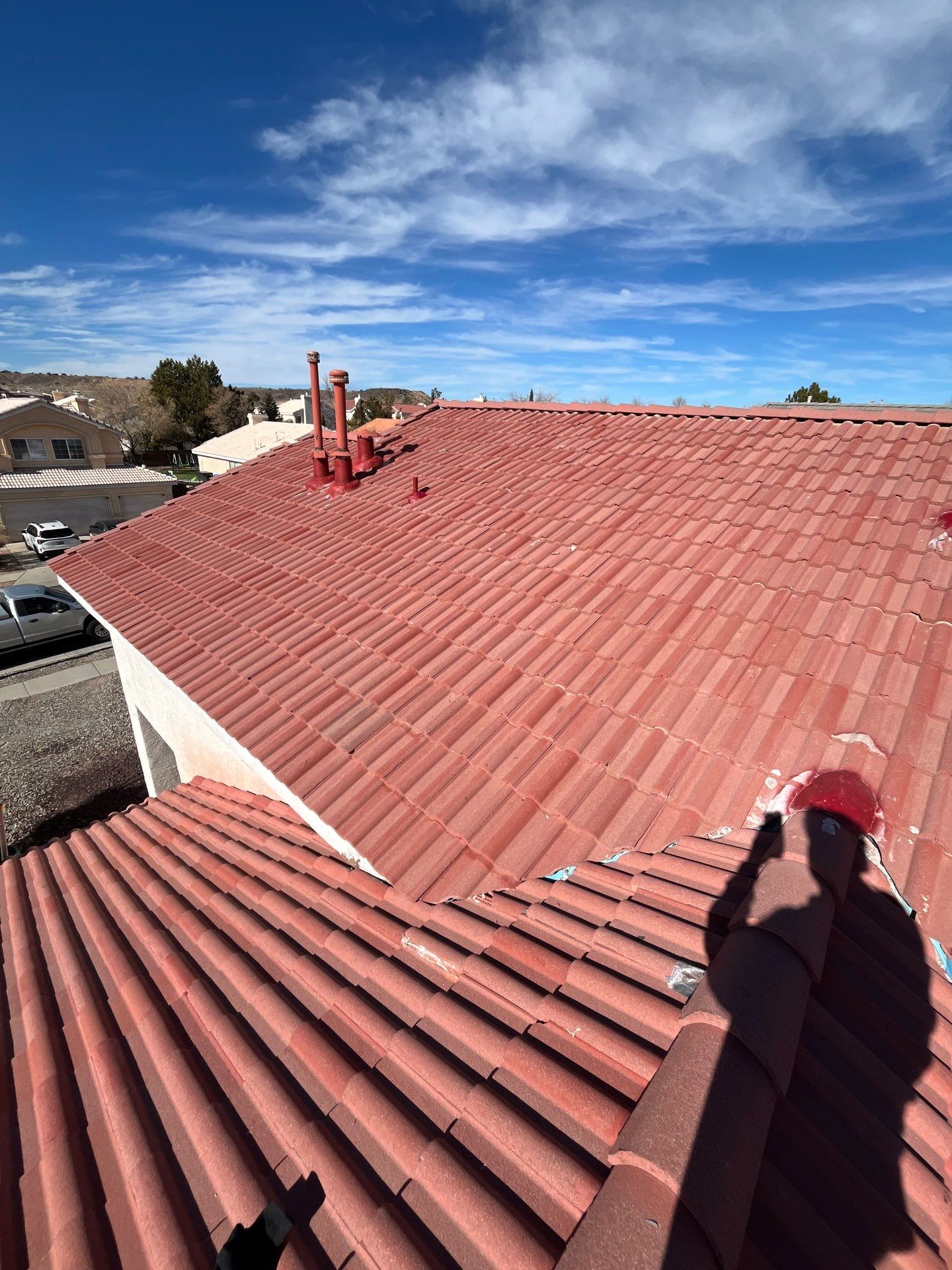 Spanish Red Concrete Tile by Reimagine Roofing