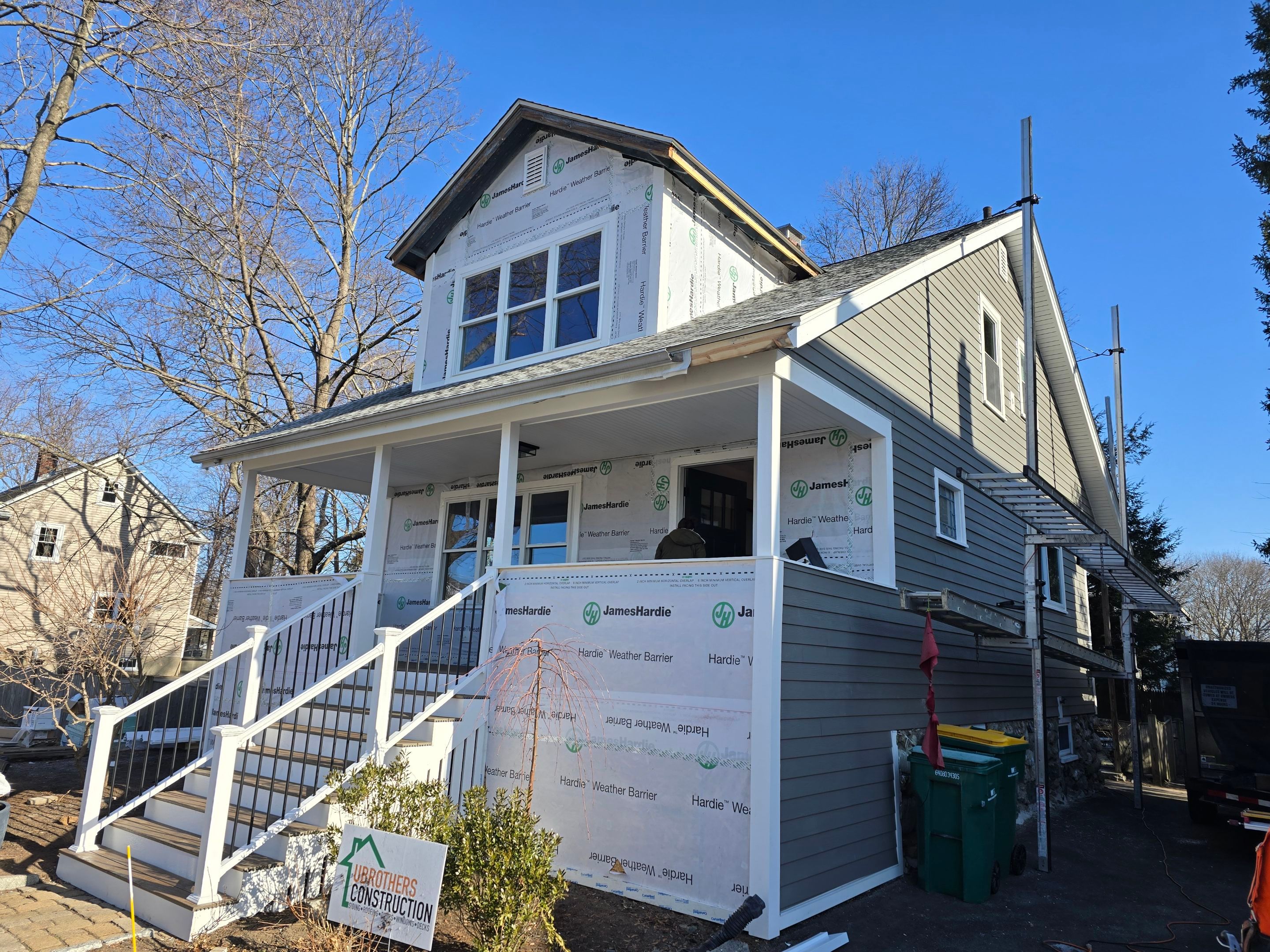 Complete exterior renovation in Norwood, MA by UBrothers Construction