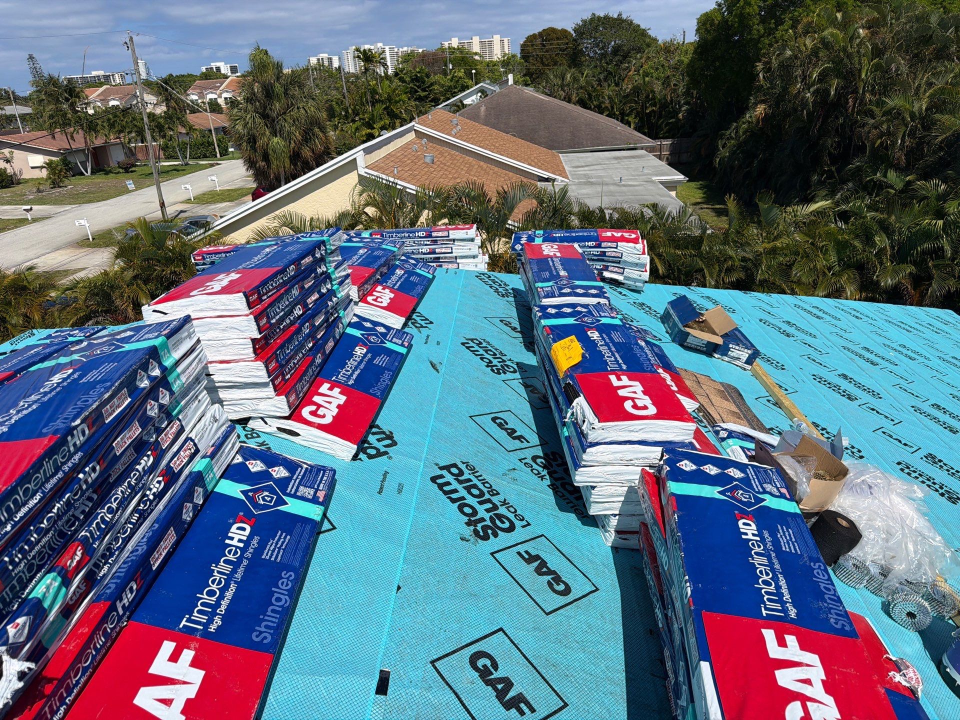 Residential Roofing Installation using GAF by BLUES BROTHERS ROOFING
