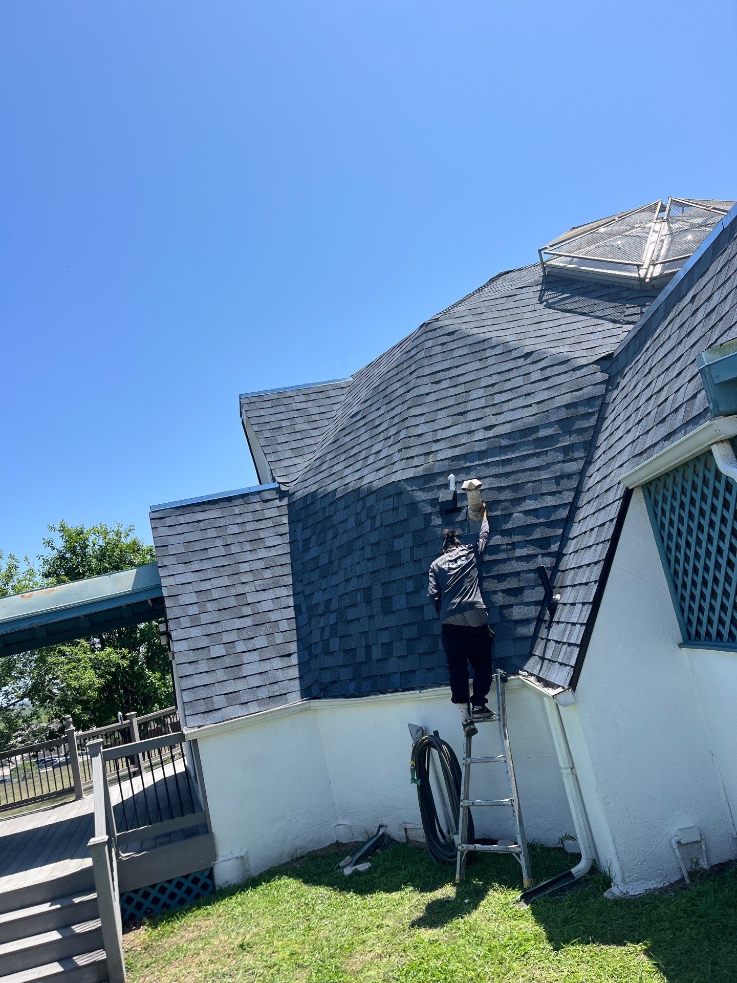 Project in Converse by Bison Roofing  