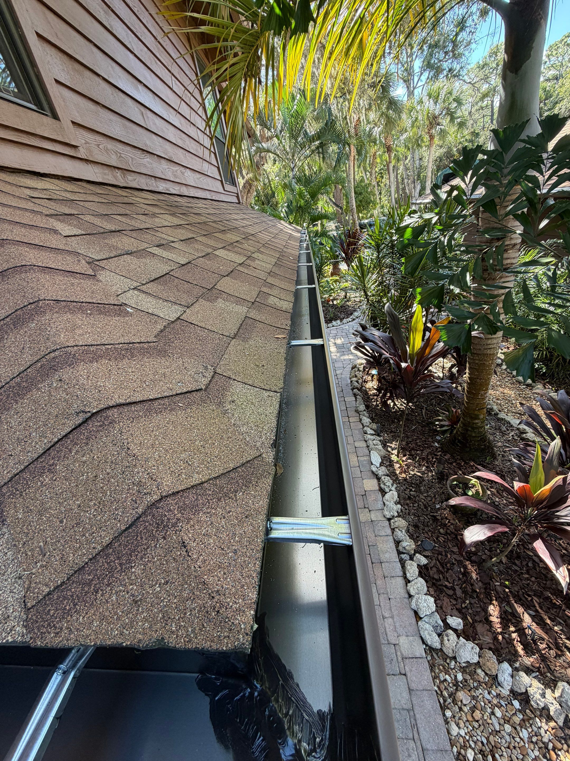 6-inch Seamless Gutters Installed in Sarasota FL by Gutter Professors