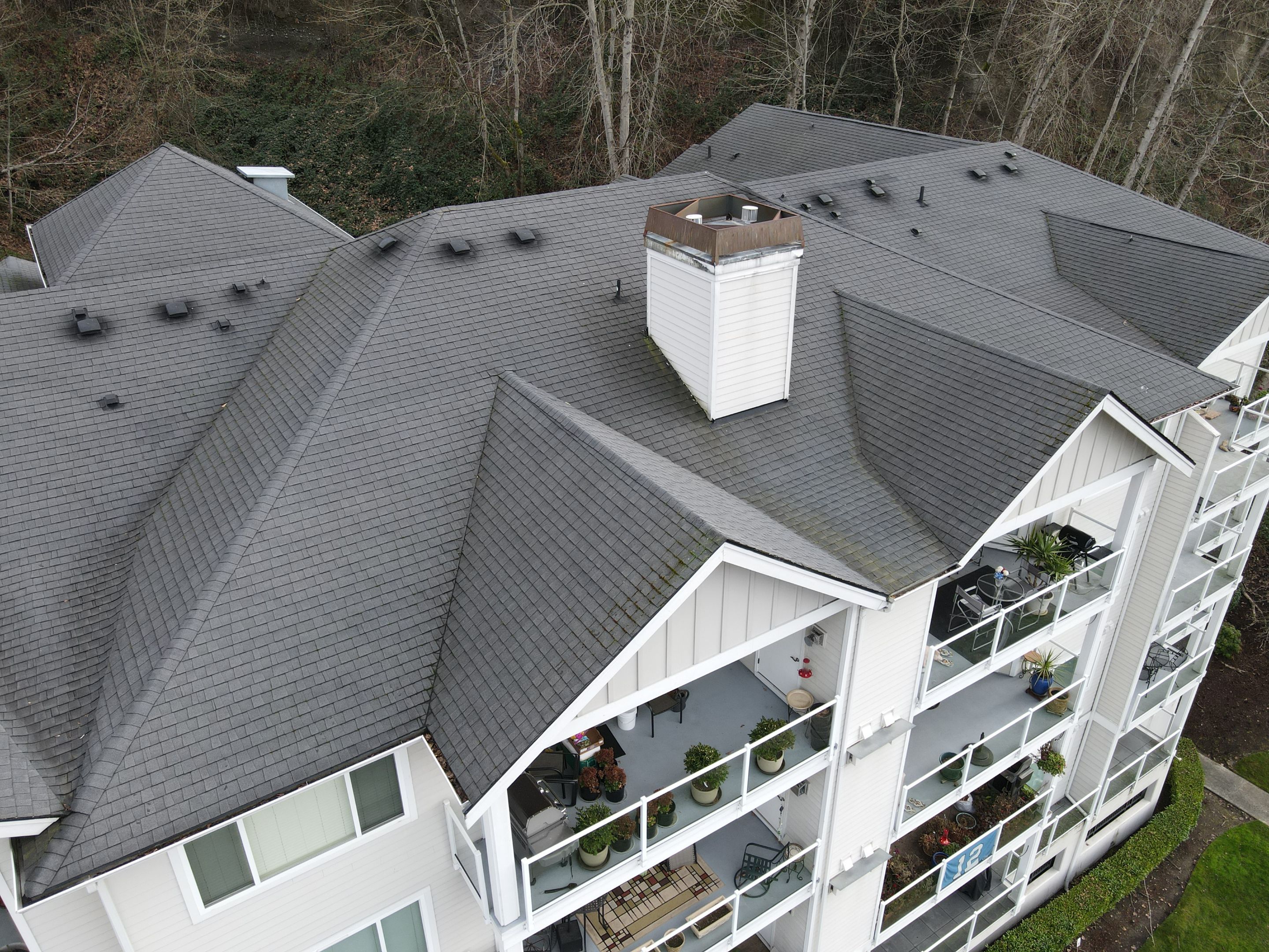 Condo complex on Lake Washington in Newcastle, WA needed a new roof by RoofSmart