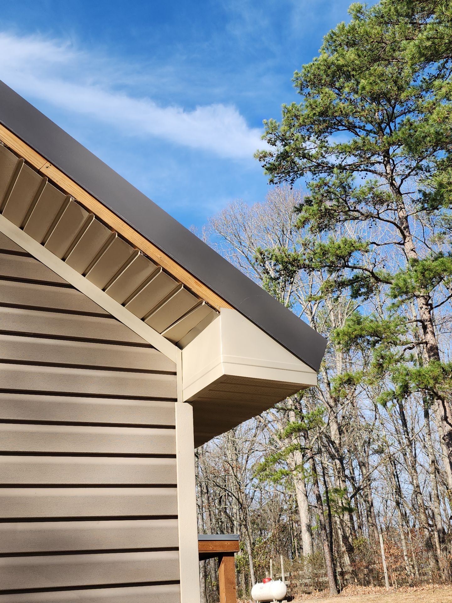 Residential Metal Roof Replacement using Reed's Metals: 26 GA. Standing Seam: Charcoal Grey by Hostetler Roofing