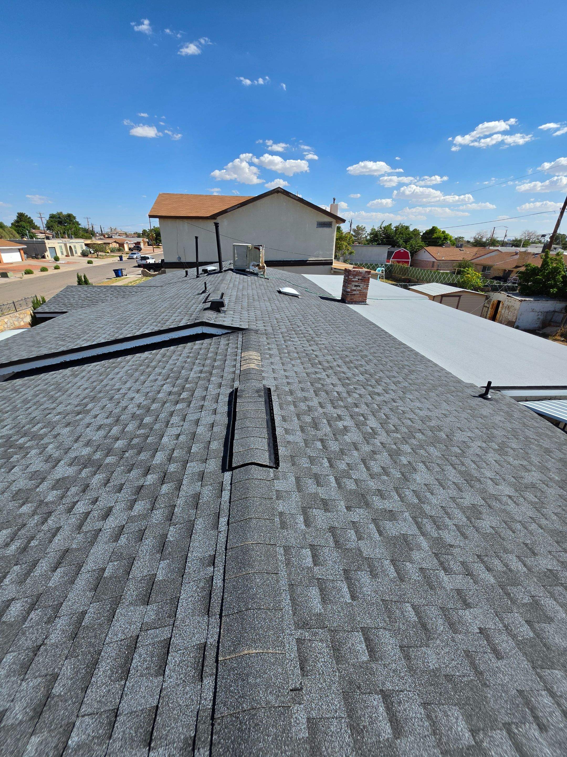 Architectural Shingle Roof Replacement and Decking Repair in El Paso by Berry Good Roofing