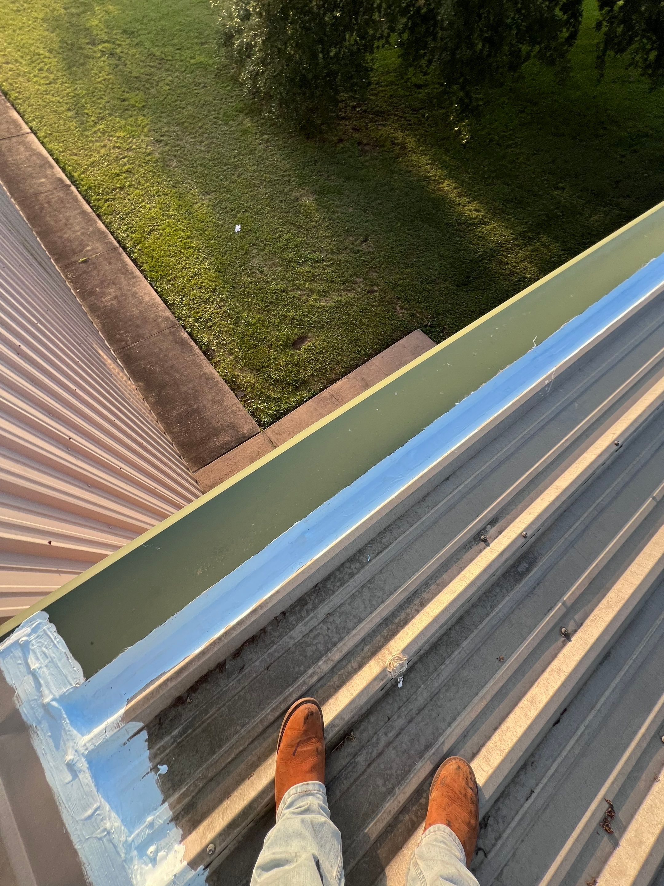 Hail Damage using Metal by Roof Repair Company