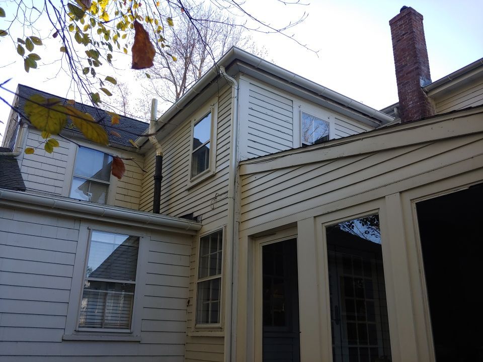 Gutter Installation using 6" Half Round Aluminum Gutter in Hingham, MA by Gutter Pro Enterprises