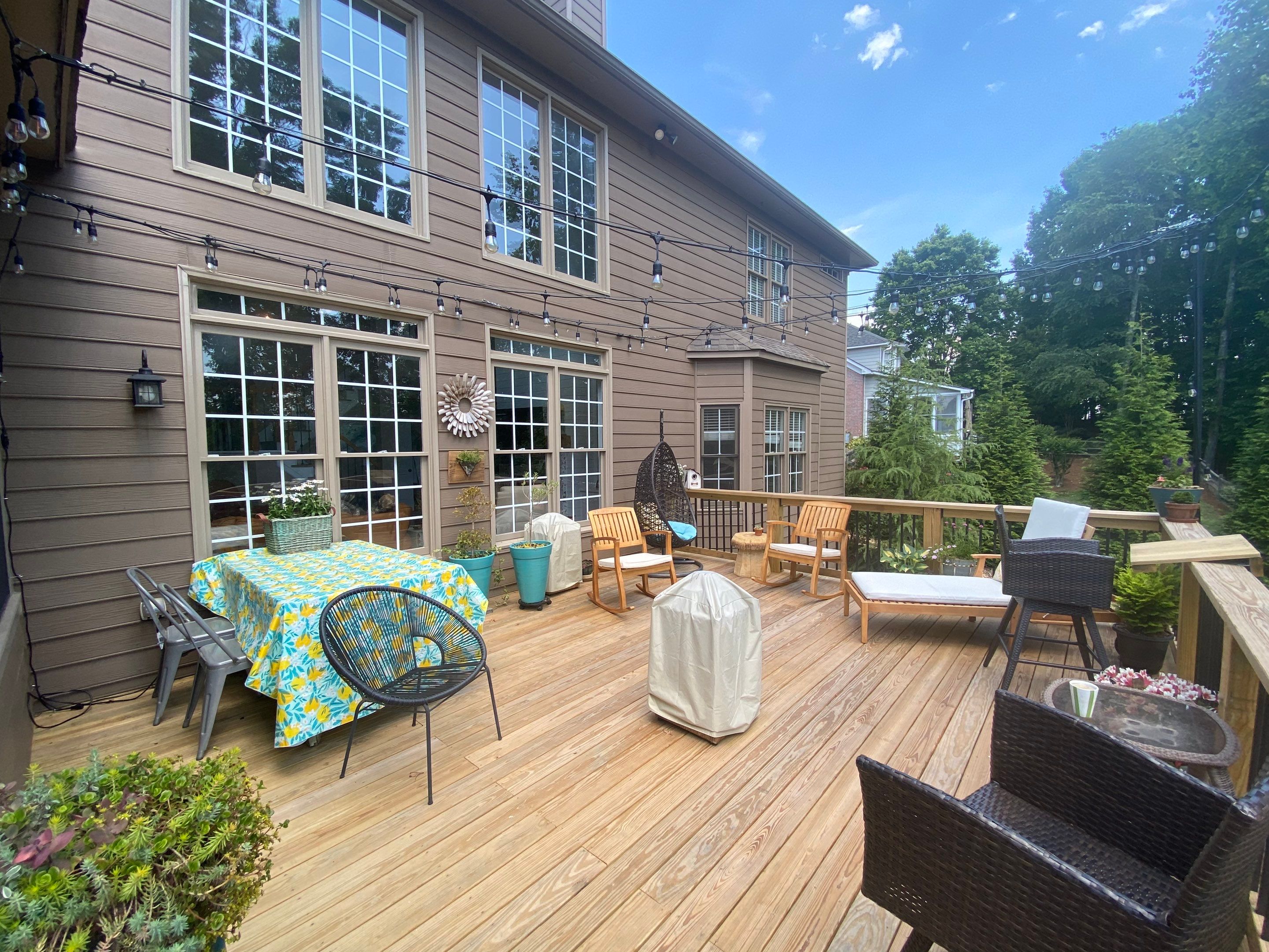 Multi-Level Deck Replacement and Bay Window Installation in Suwanee by Swift Home Renovations