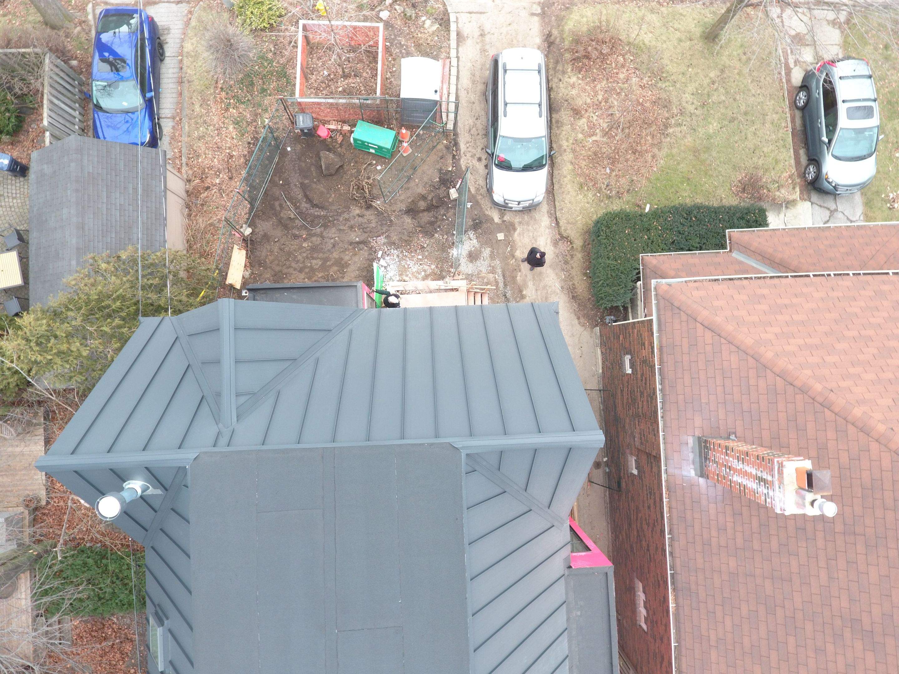 New Home Construction using 24 Ga Standing Seam Metal by Jay Carter Roofing & Sheet Metal