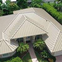 24ga 1.5" Mechanical Seam Sierra Tan by Total Roofing System The Metal Roof Experts