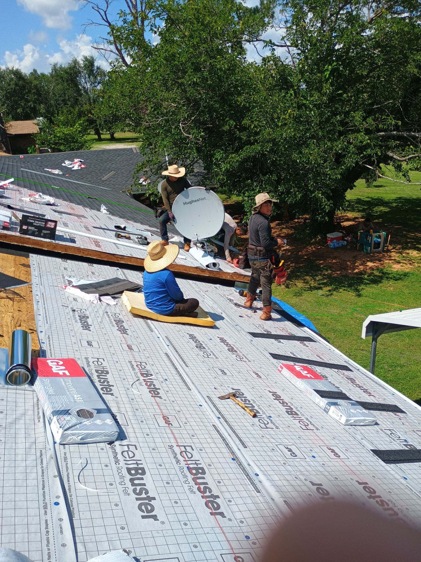Storm Damage Restoration and Complete Roof Replacement in Pauls Valley by BANA Roofing and Solar Supply