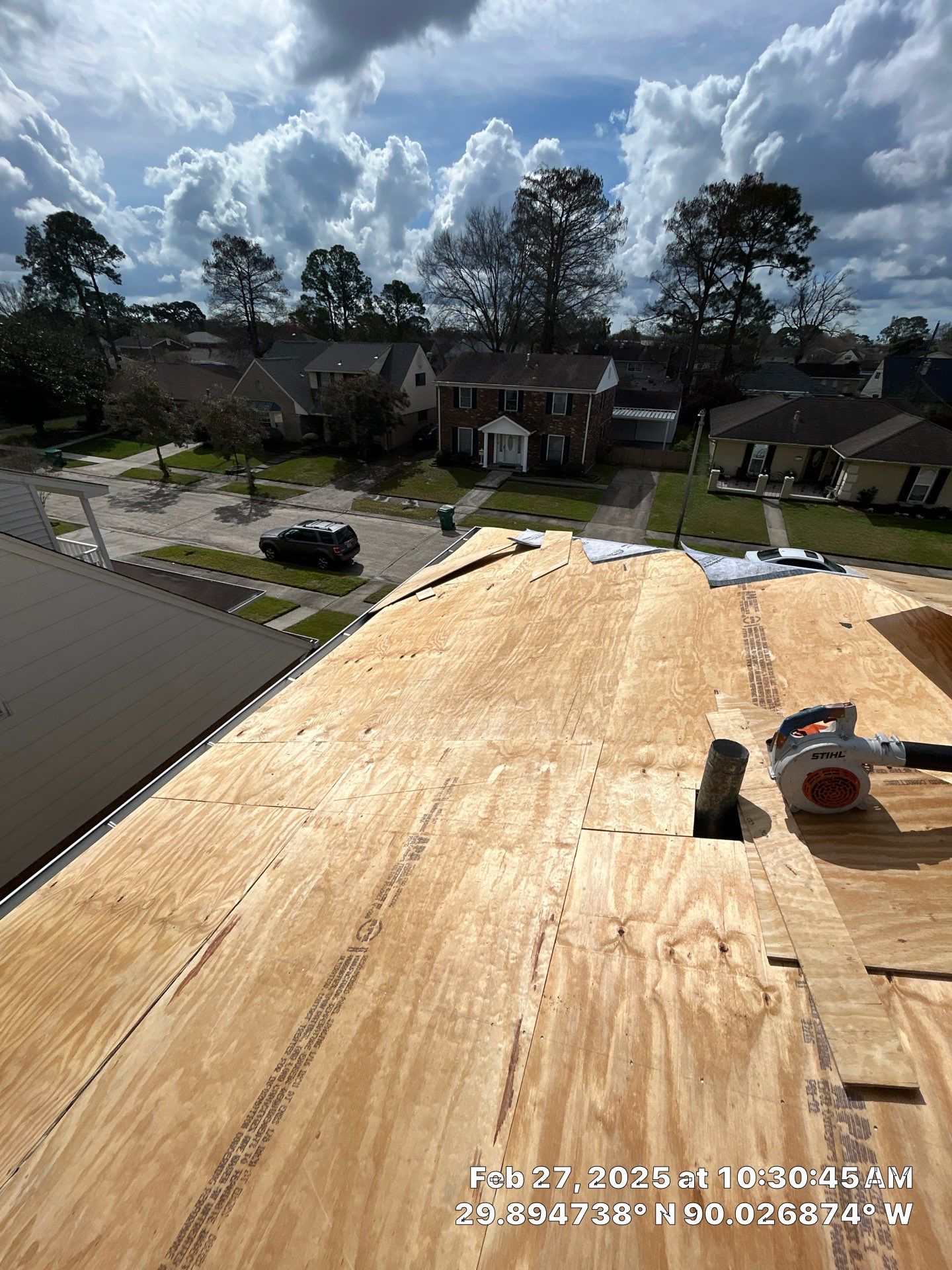 Project in Gretna by Robertson Roofing & Siding Inc